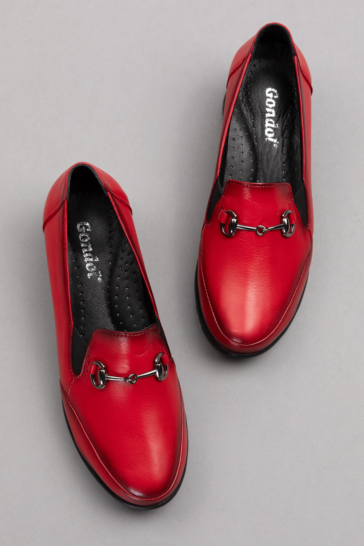 Gondol Kadın Hakiki Deri Anatomik Taban Tokalı Casual Ayakkabı pyt.6210 - Görsel 4