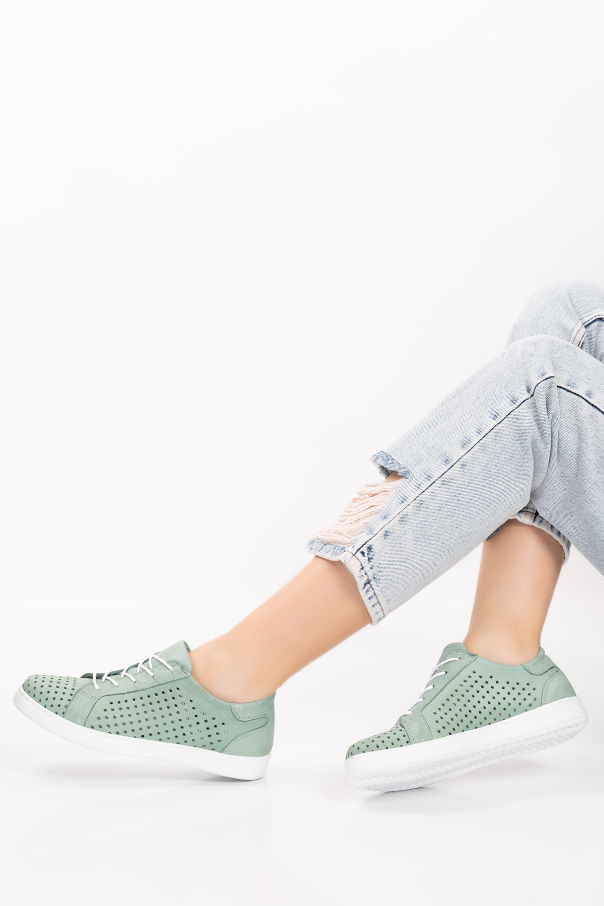 Gondol Kadın Hakiki Deri Günlük Rahat Ayakkabı gnd.108 - Görsel 5