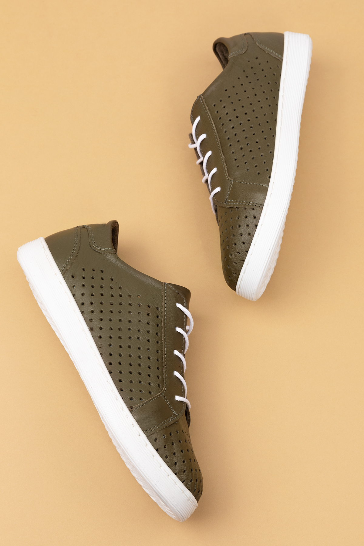 Gondol Kadın Hakiki Deri Günlük Rahat Ayakkabı gnd.108 - Görsel 5