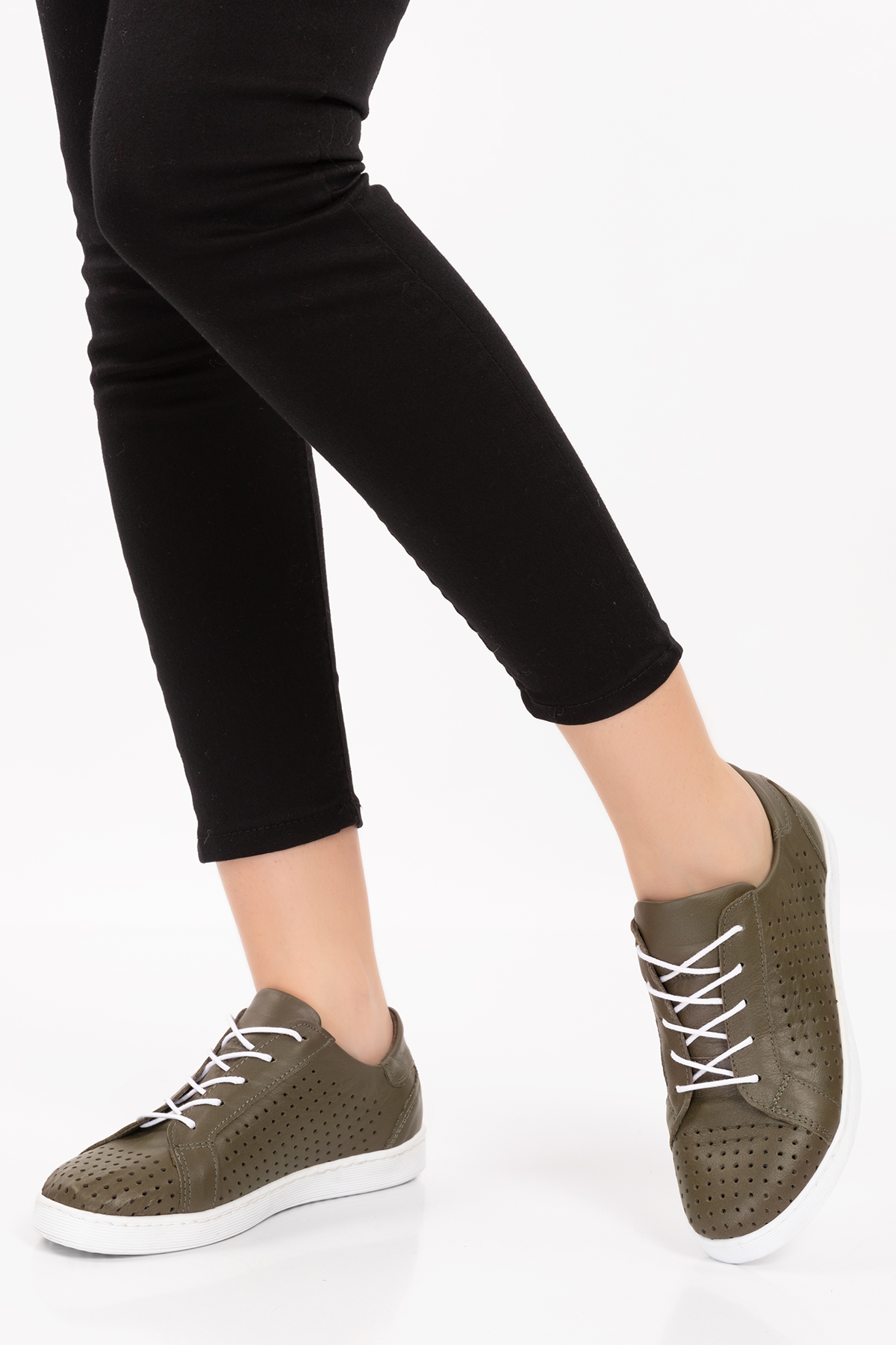 Gondol Kadın Hakiki Deri Günlük Rahat Ayakkabı gnd.108 - Görsel 6