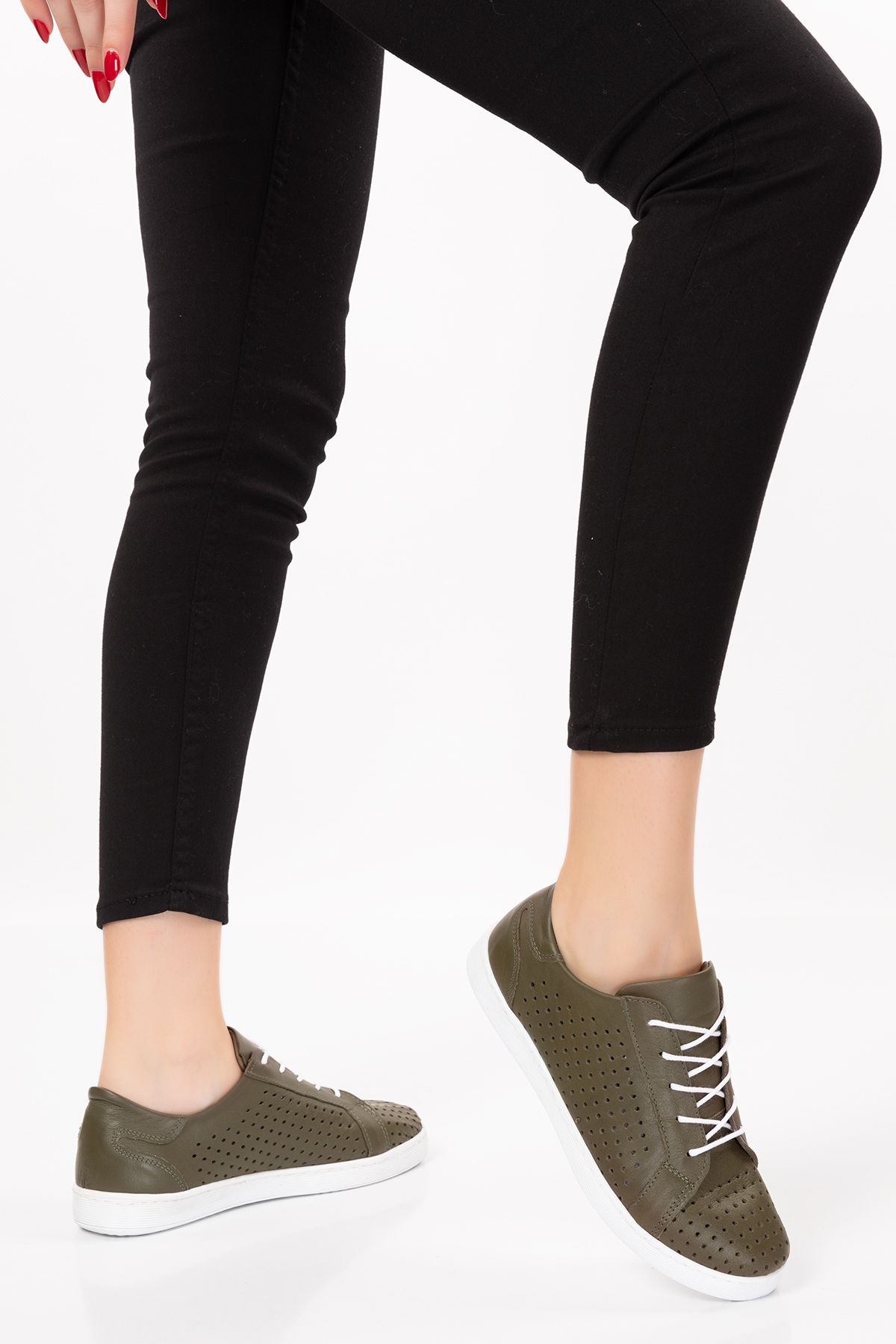 Gondol Kadın Hakiki Deri Günlük Rahat Ayakkabı gnd.108 - Görsel 7