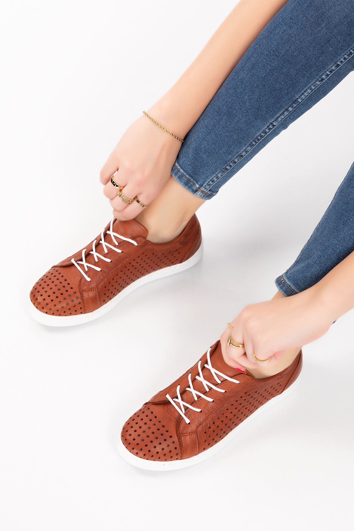 Gondol Kadın Hakiki Deri Günlük Rahat Ayakkabı gnd.108 - Görsel 2