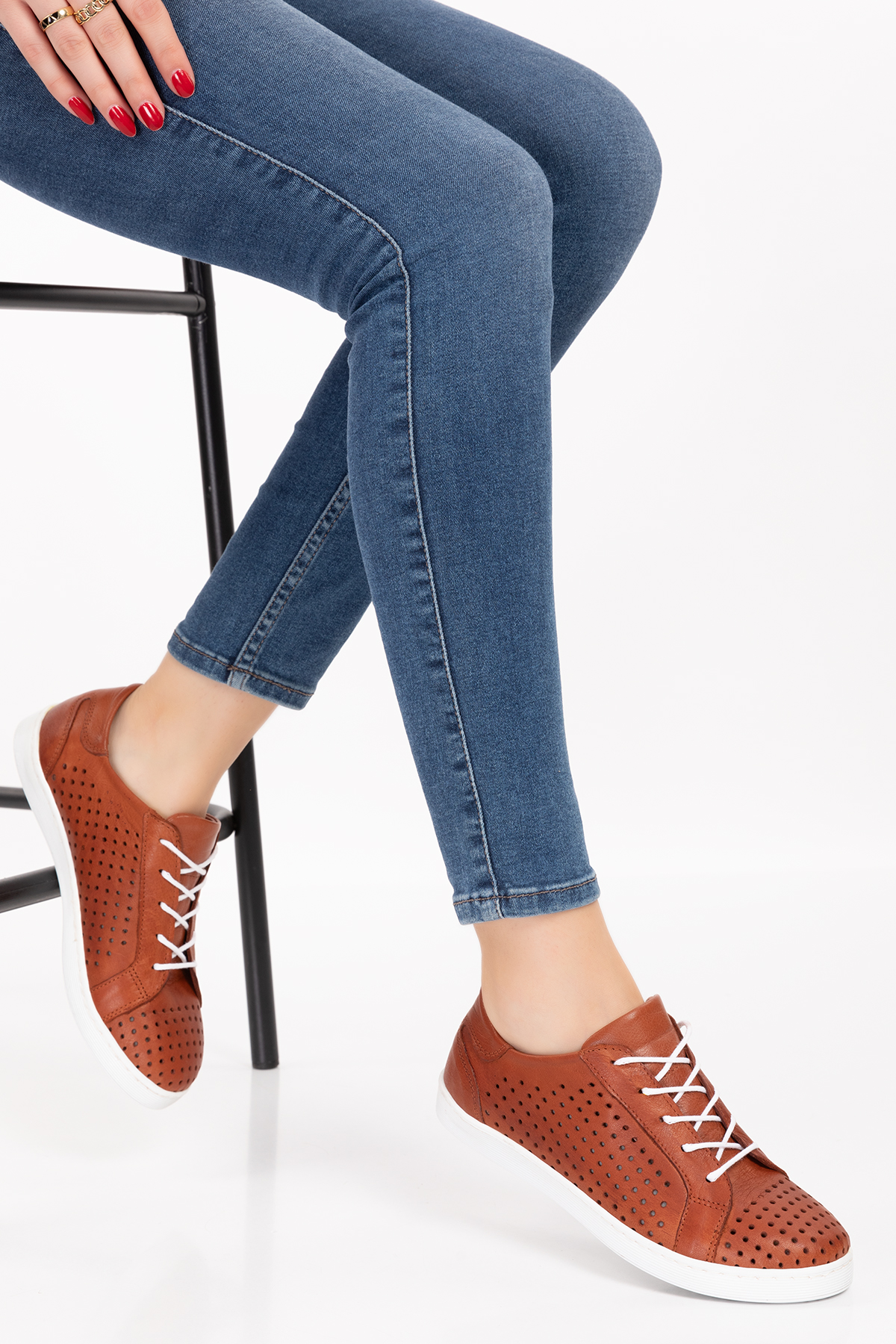 Gondol Kadın Hakiki Deri Günlük Rahat Ayakkabı gnd.108 - Görsel 3