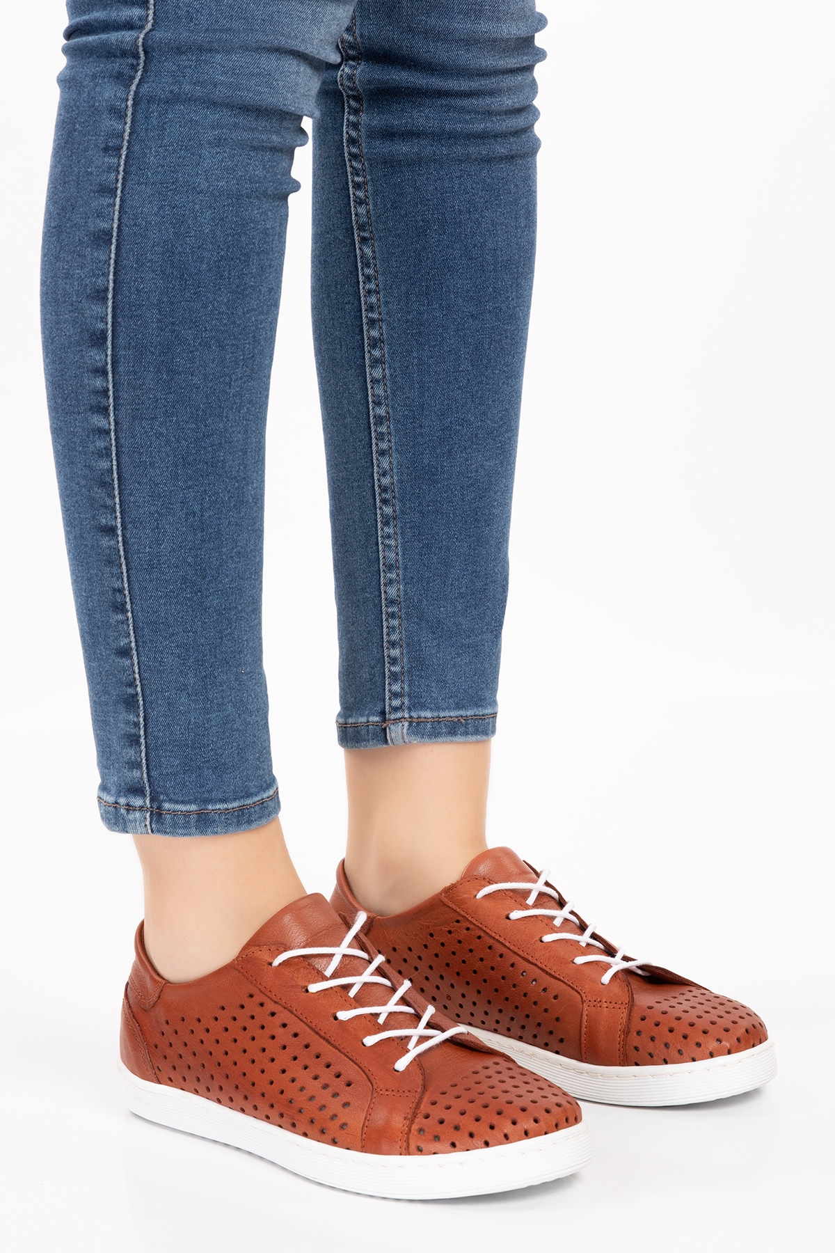 Gondol Kadın Hakiki Deri Günlük Rahat Ayakkabı gnd.108 - Görsel 7