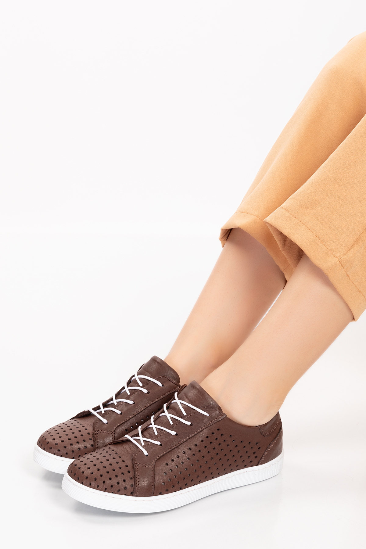 Gondol Kadın Hakiki Deri Günlük Rahat Ayakkabı gnd.108 - Görsel 2