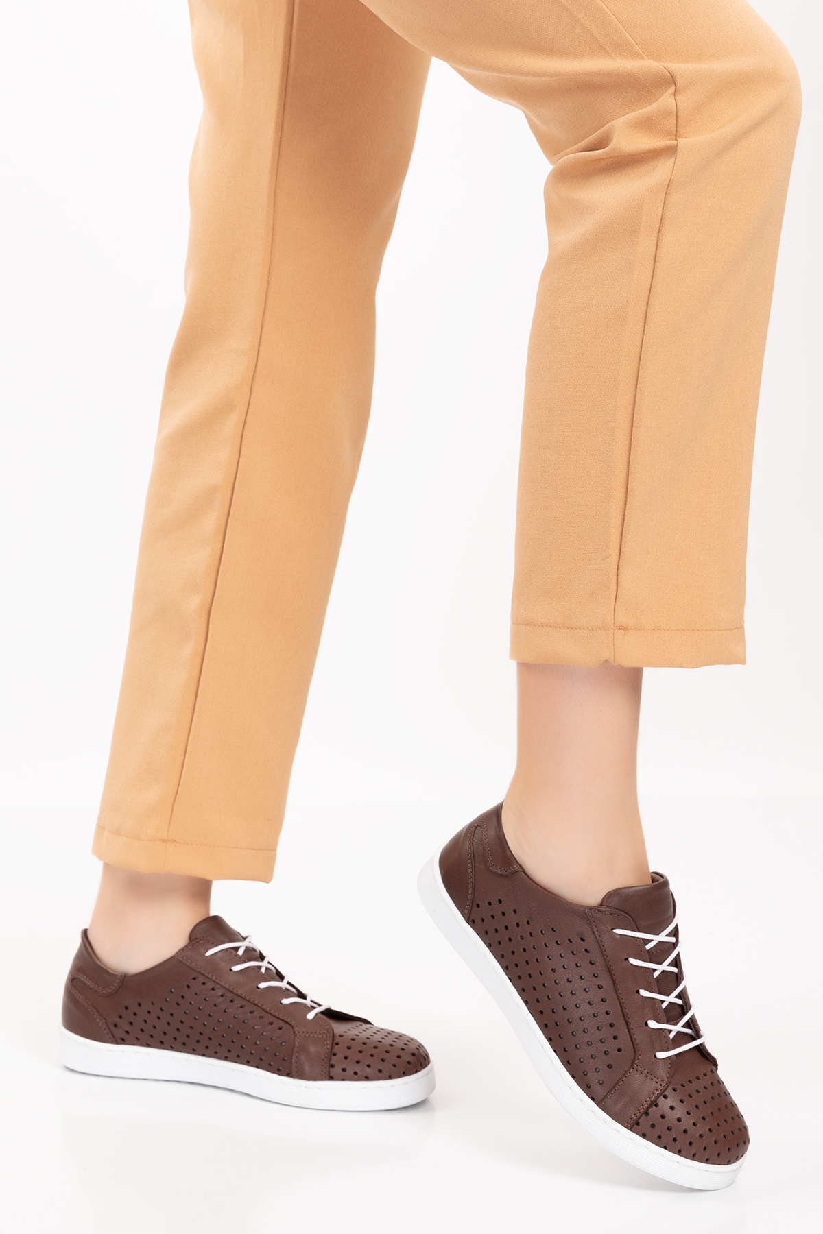 Gondol Kadın Hakiki Deri Günlük Rahat Ayakkabı gnd.108 - Görsel 7