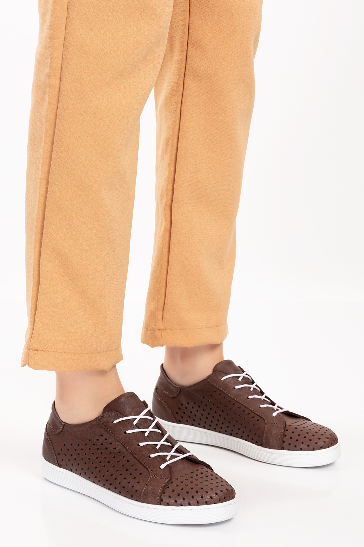 Gondol Kadın Hakiki Deri Günlük Rahat Ayakkabı gnd.108 - Görsel 8