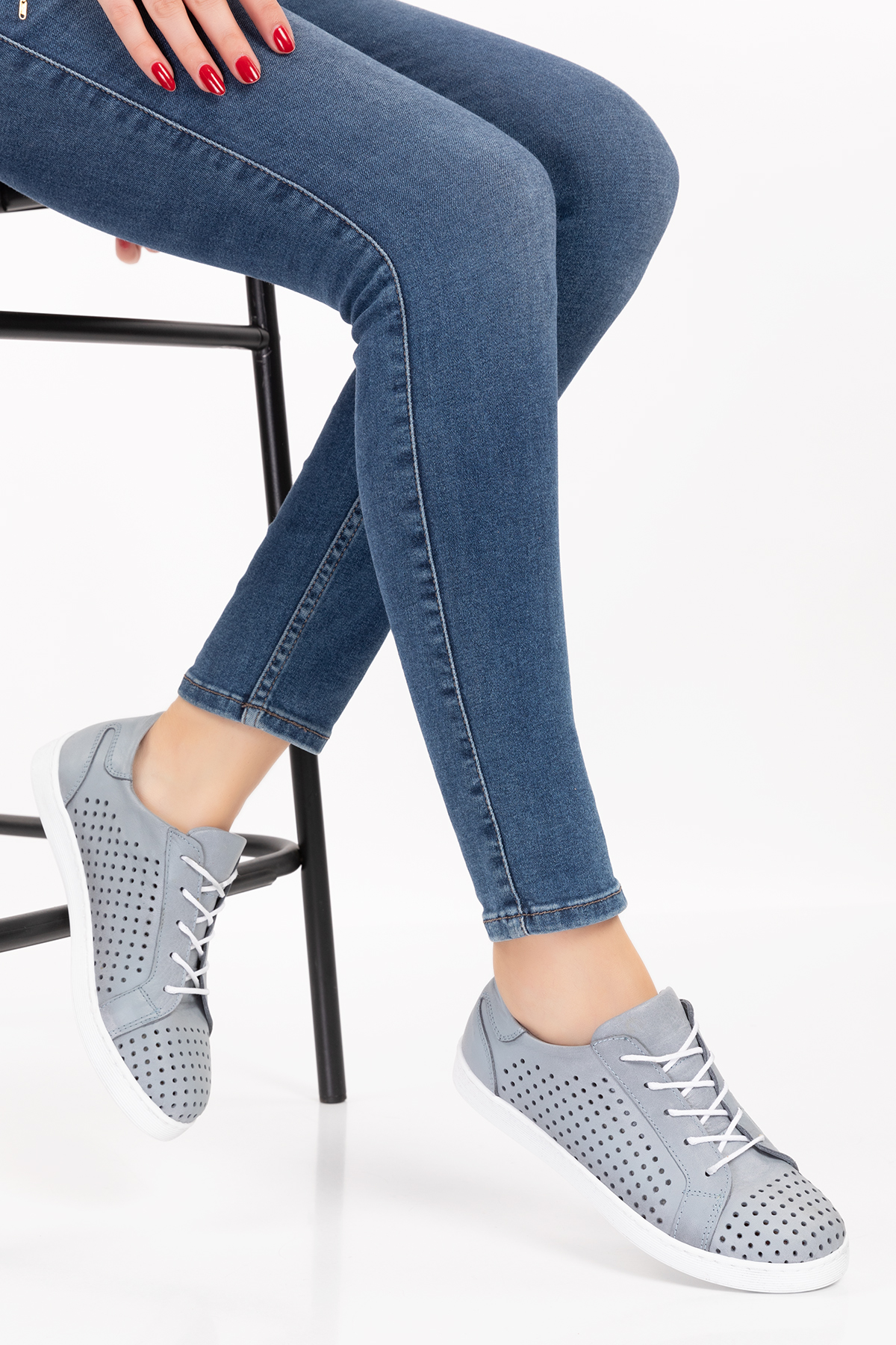 Gondol Kadın Hakiki Deri Günlük Rahat Ayakkabı gnd.108 - Görsel 8