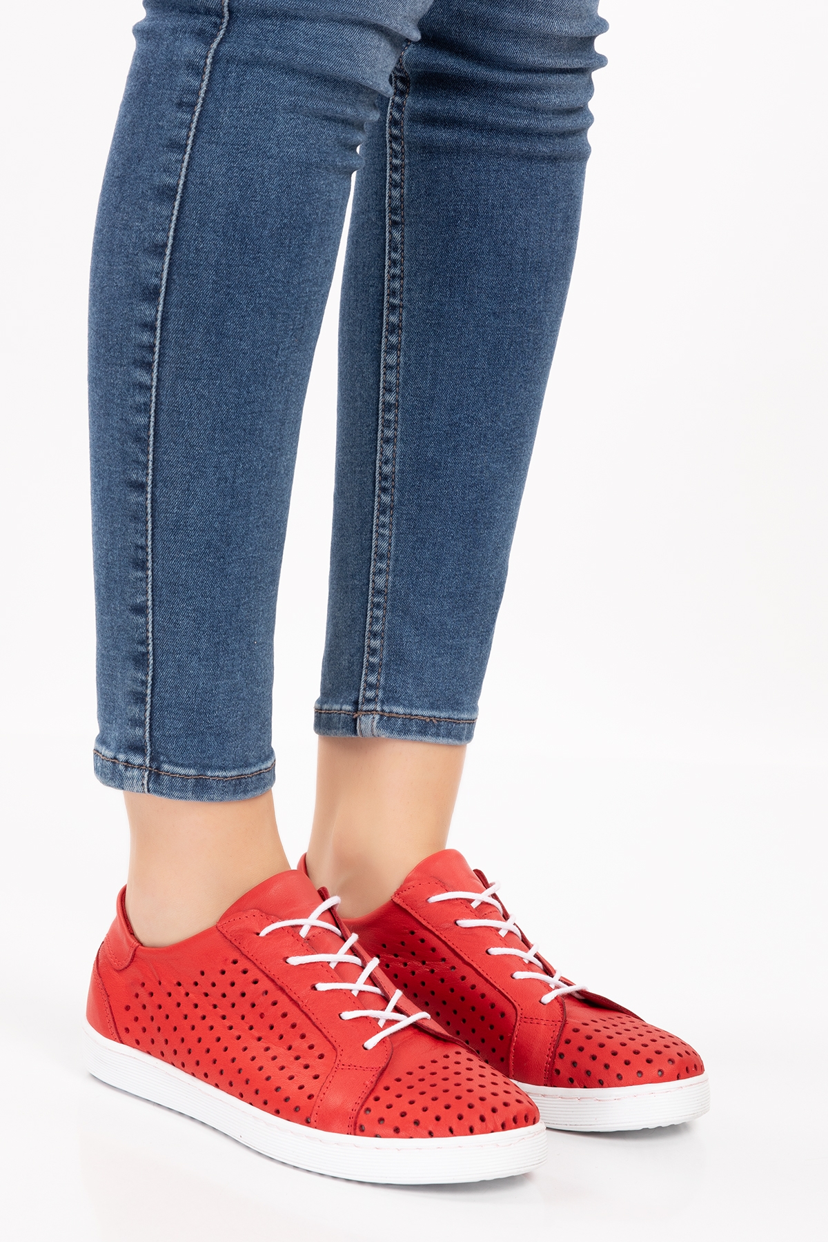 Gondol Kadın Hakiki Deri Günlük Rahat Ayakkabı gnd.108 - Görsel 4