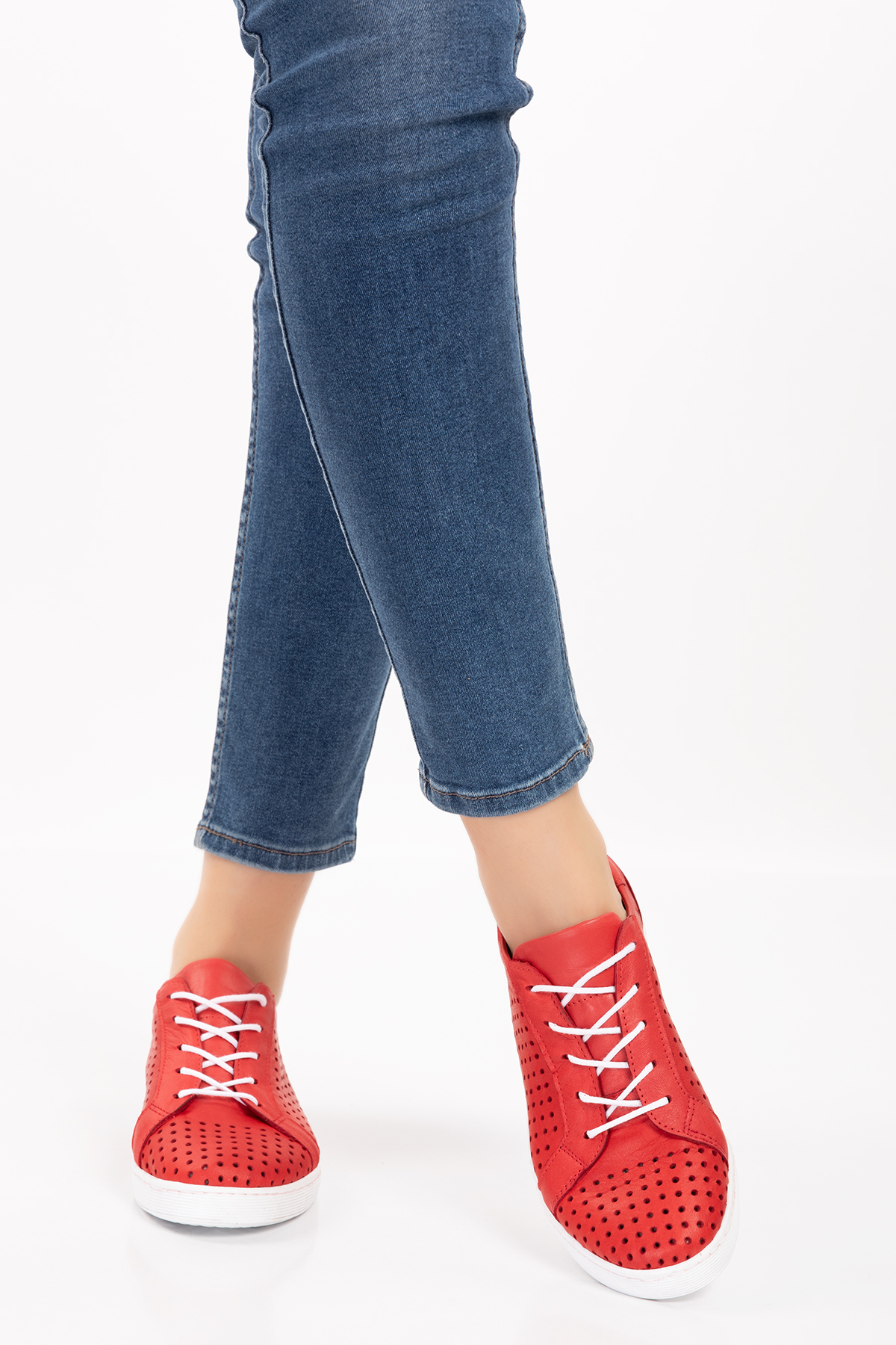 Gondol Kadın Hakiki Deri Günlük Rahat Ayakkabı gnd.108 - Görsel 5