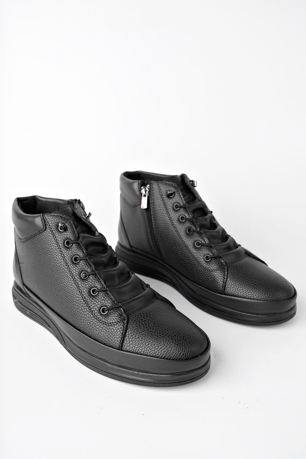 M0226 Garantili Erkek Kışlık Bağcıklı Fermuarlı Bot - Görsel 3