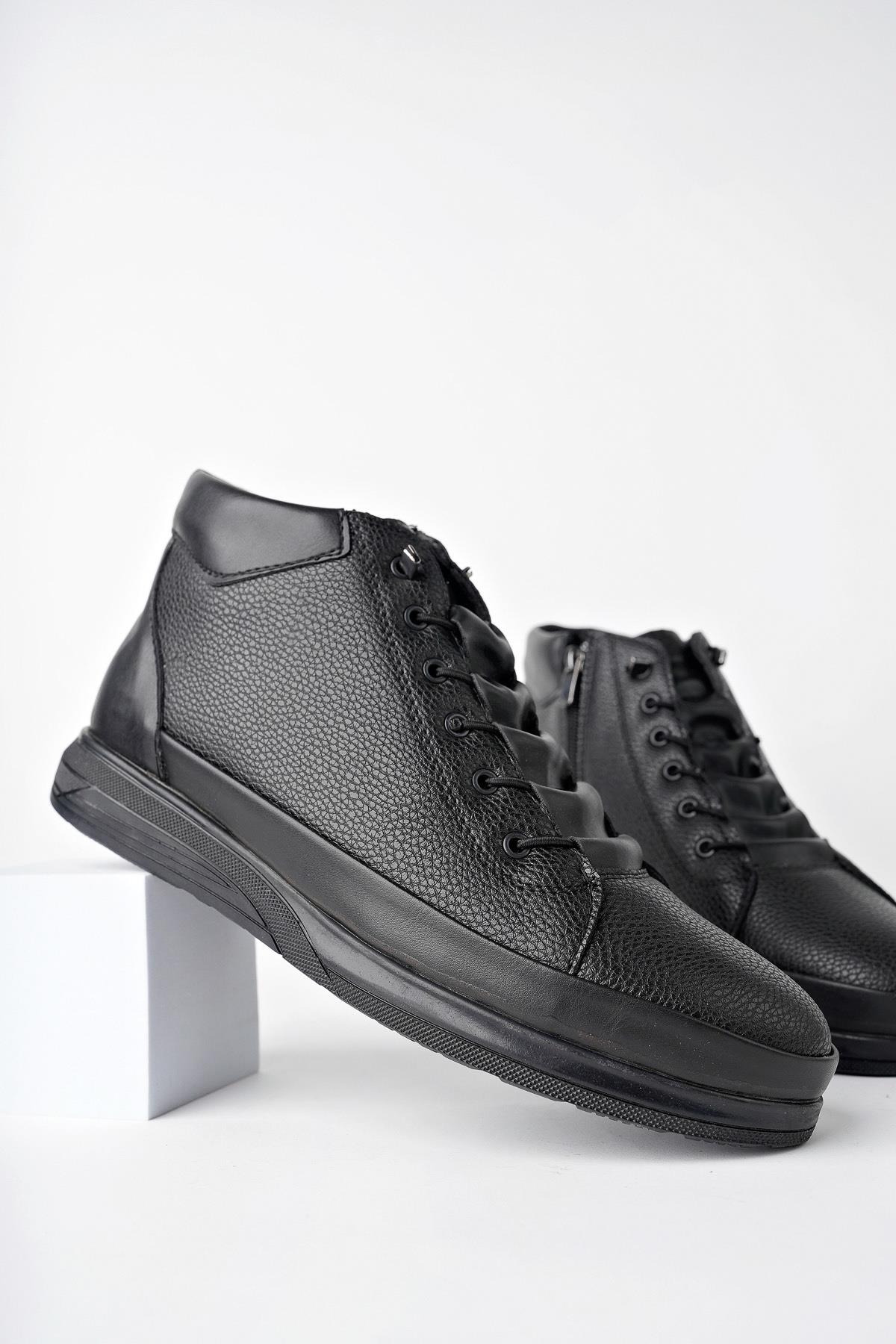 M0226 Garantili Erkek Kışlık Bağcıklı Fermuarlı Bot - Görsel 4