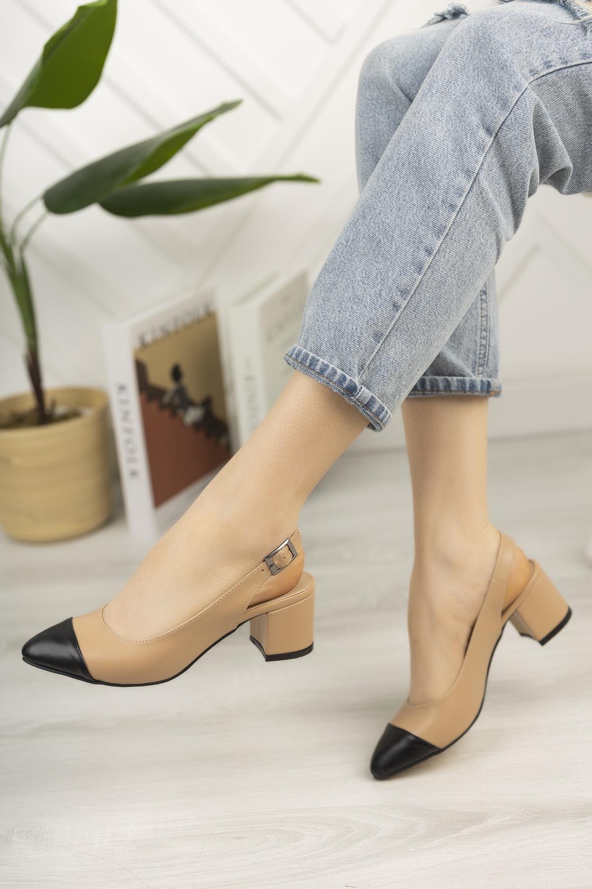 SHARON Garantili Kadın Günlük Topuklu Ayakkabı - Görsel 2
