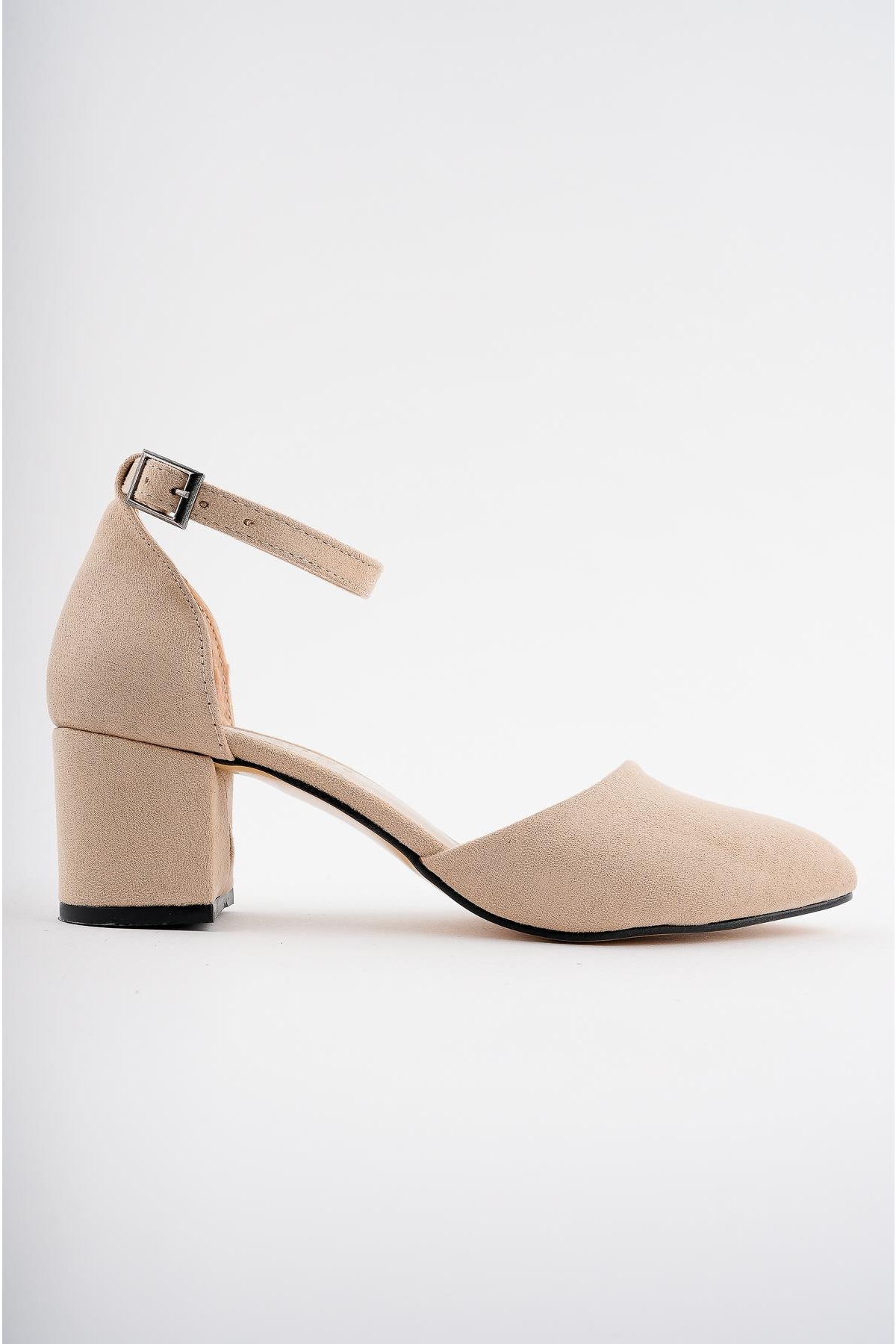 W0708 Garantili Kadın Klasik Günlük Tarz Şık ve Rahat Topuklu Ayakkabı - Görsel 2