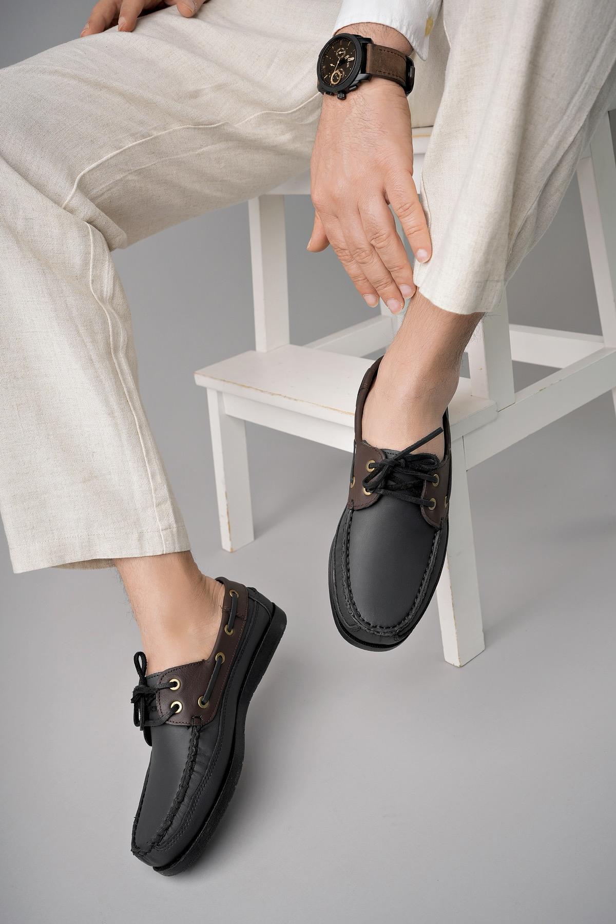 Sidro Garantili Hakiki Deri Erkek Günlük Klasik Casual Ayakkabı - Görsel 2