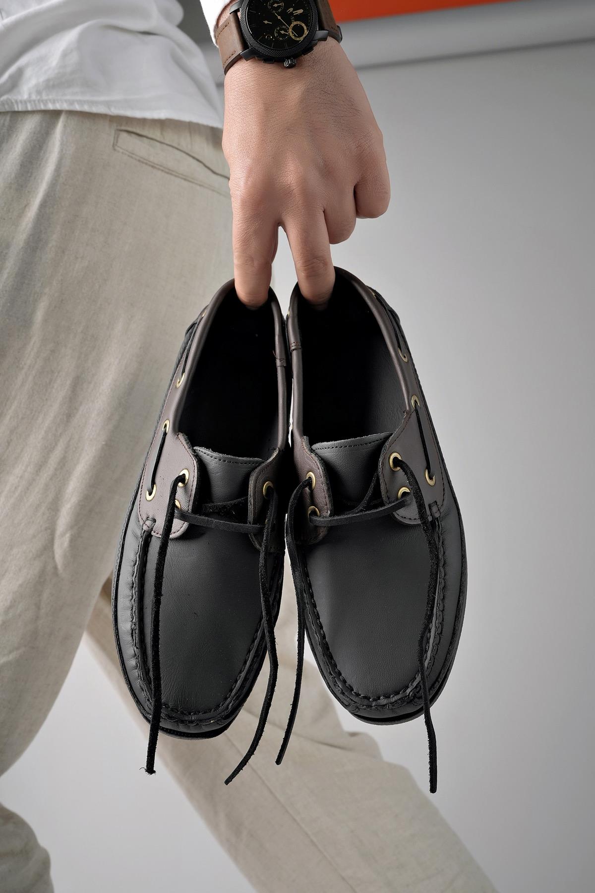 Sidro Garantili Hakiki Deri Erkek Günlük Klasik Casual Ayakkabı - Görsel 3