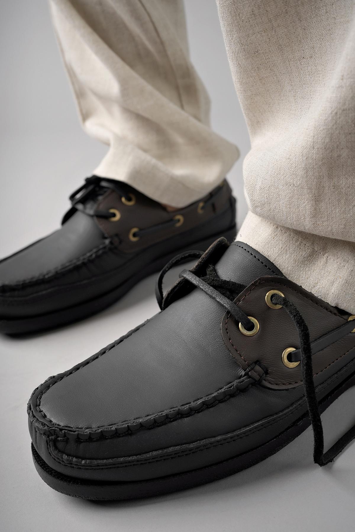 Sidro Garantili Hakiki Deri Erkek Günlük Klasik Casual Ayakkabı - Görsel 4