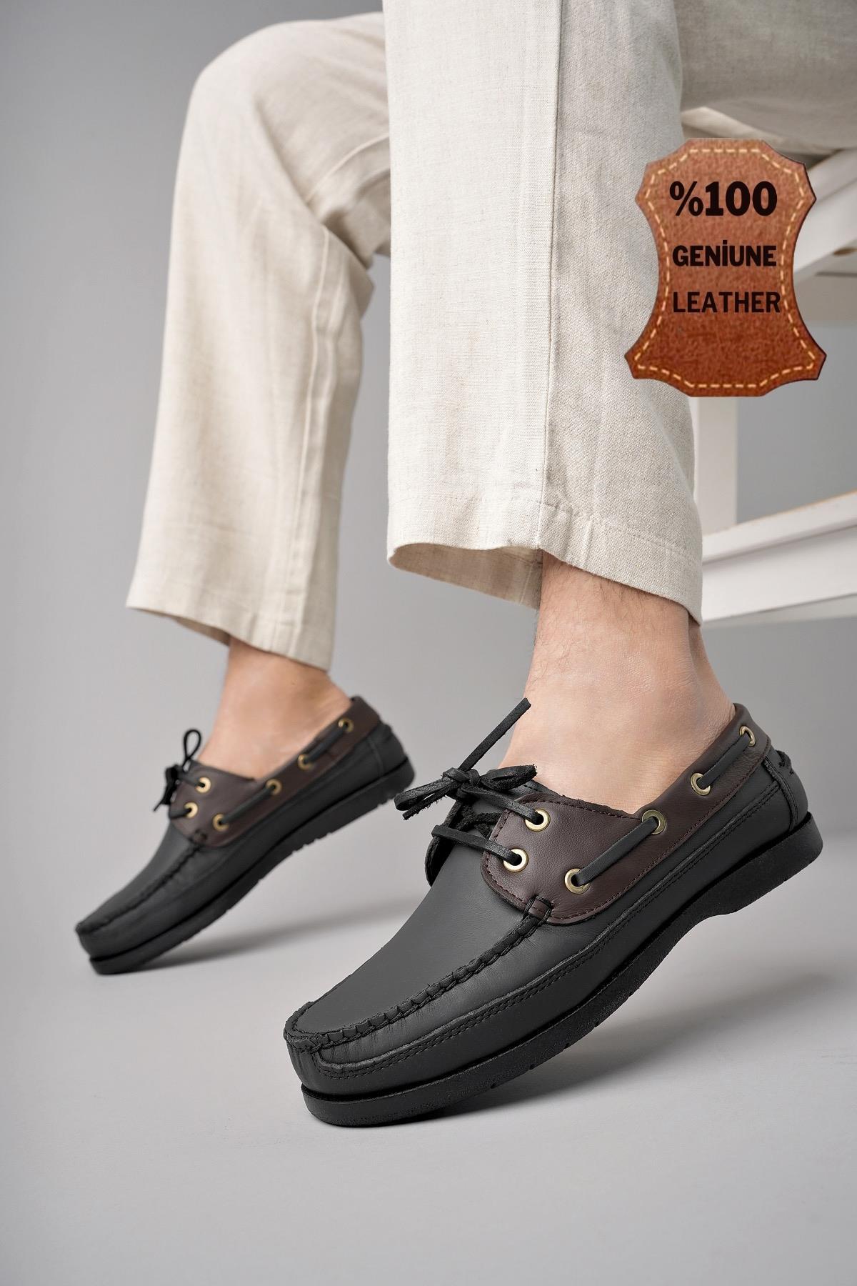 Sidro Garantili Hakiki Deri Erkek Günlük Klasik Casual Ayakkabı - Görsel 5