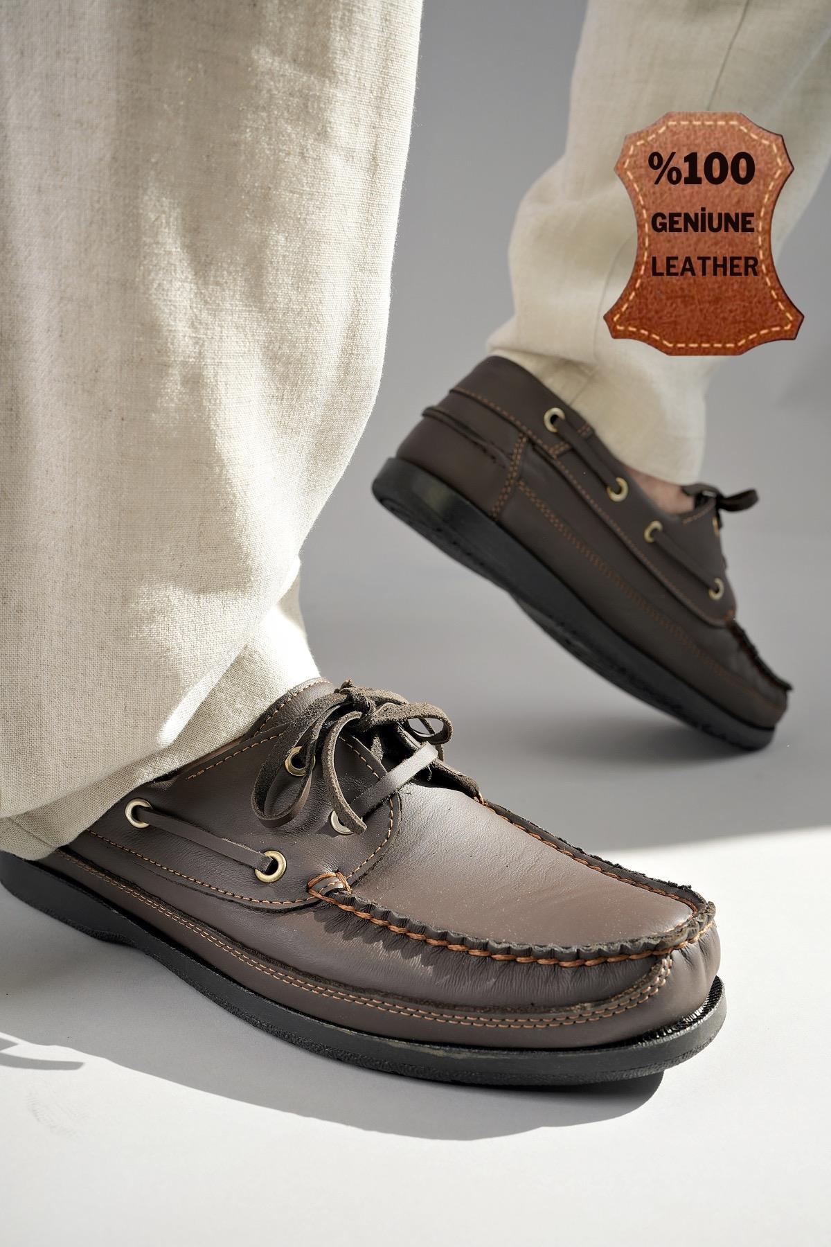 Sidro Garantili Hakiki Deri Erkek Günlük Klasik Casual Ayakkabı - Görsel 2