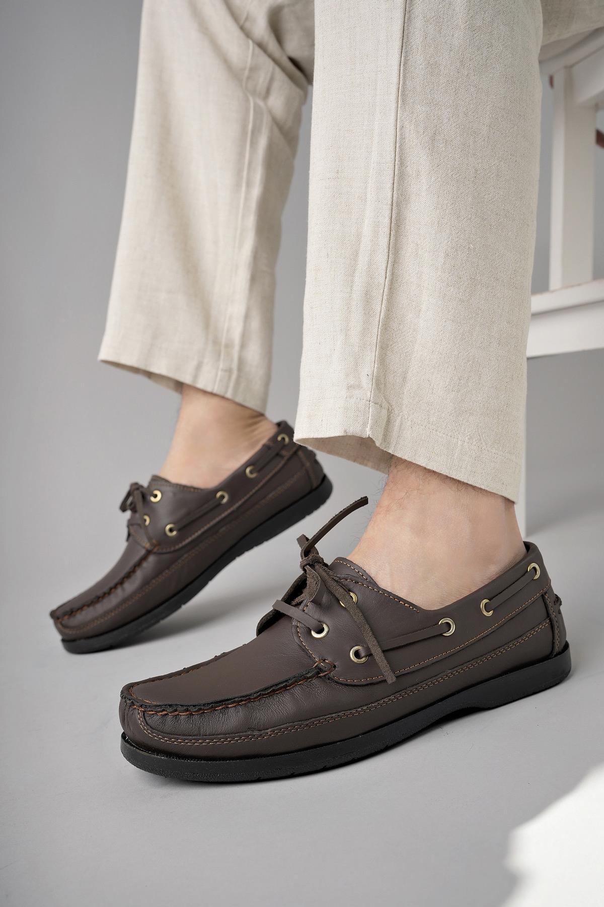 Sidro Garantili Hakiki Deri Erkek Günlük Klasik Casual Ayakkabı - Görsel 9