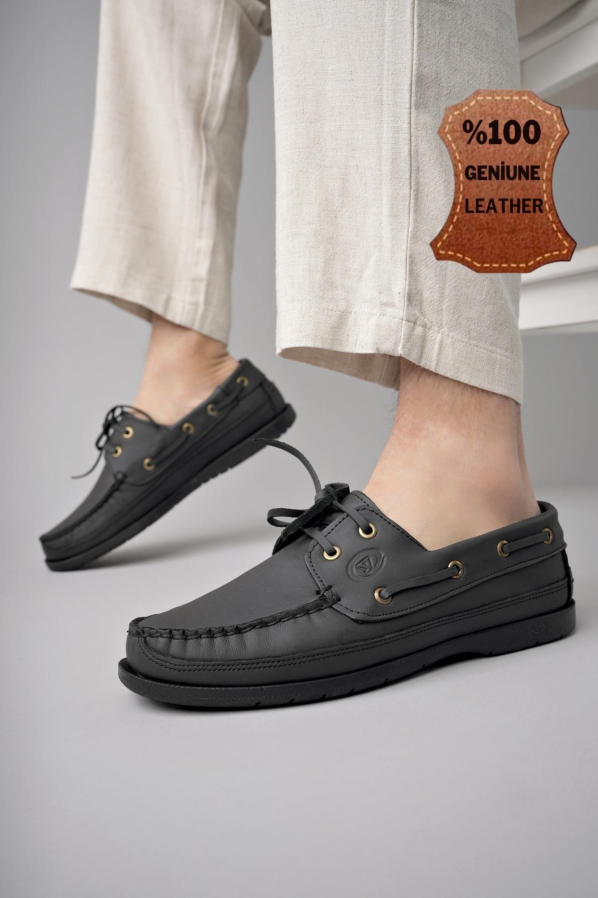 Sidro Garantili Hakiki Deri Erkek Günlük Klasik Casual Ayakkabı - Görsel 3