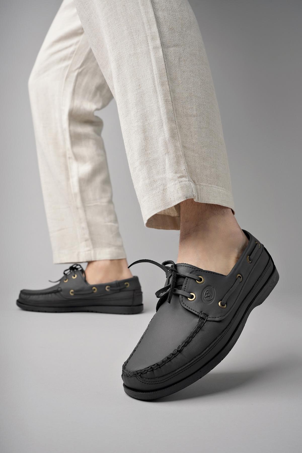 Sidro Garantili Hakiki Deri Erkek Günlük Klasik Casual Ayakkabı - Görsel 4