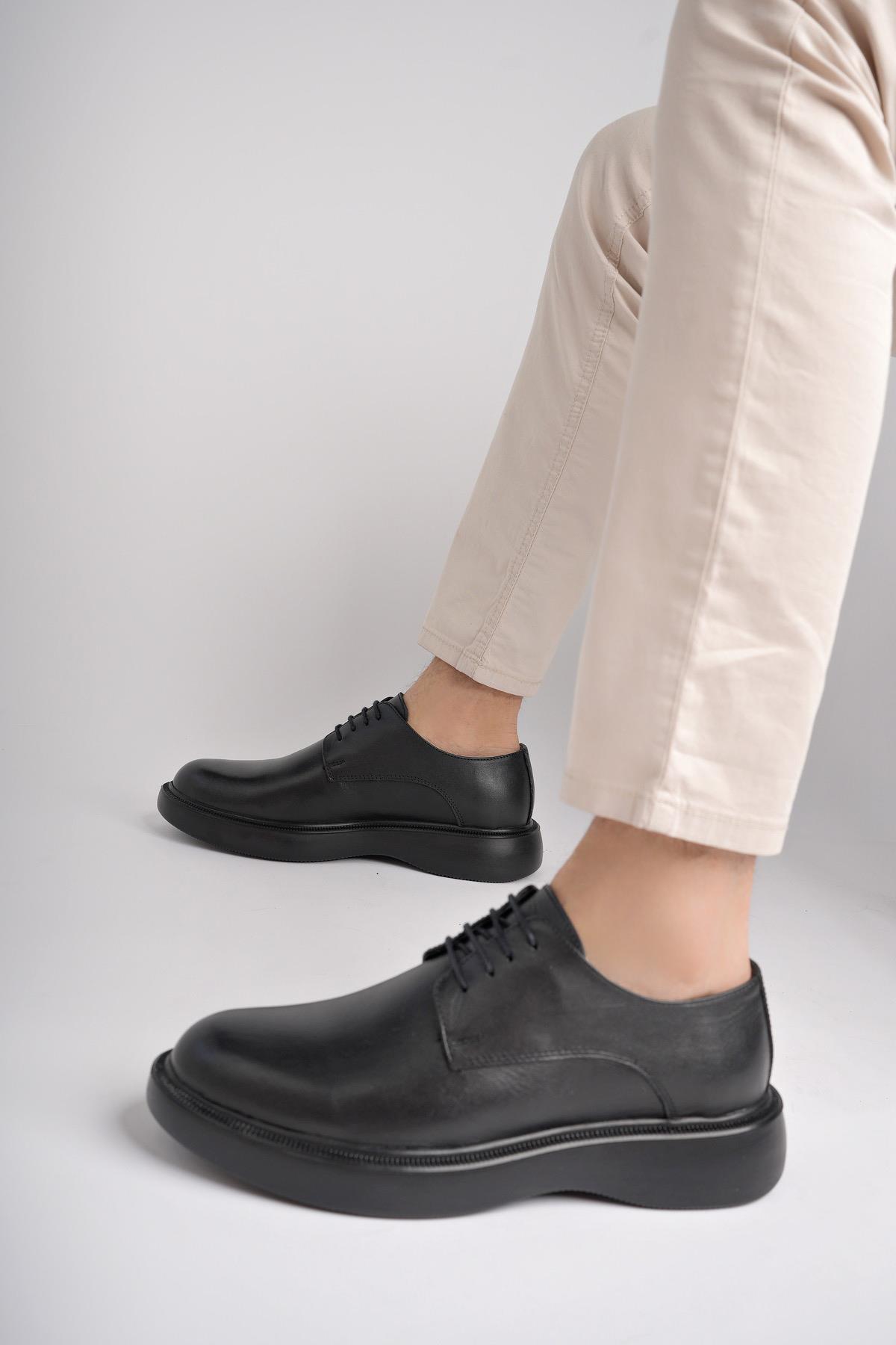 SMİTH Garantili Günlük Klasik Hakiki Deri Casual Rahat Ortopedik Kalın Taban Erkek Ayakkabı - Görsel 8