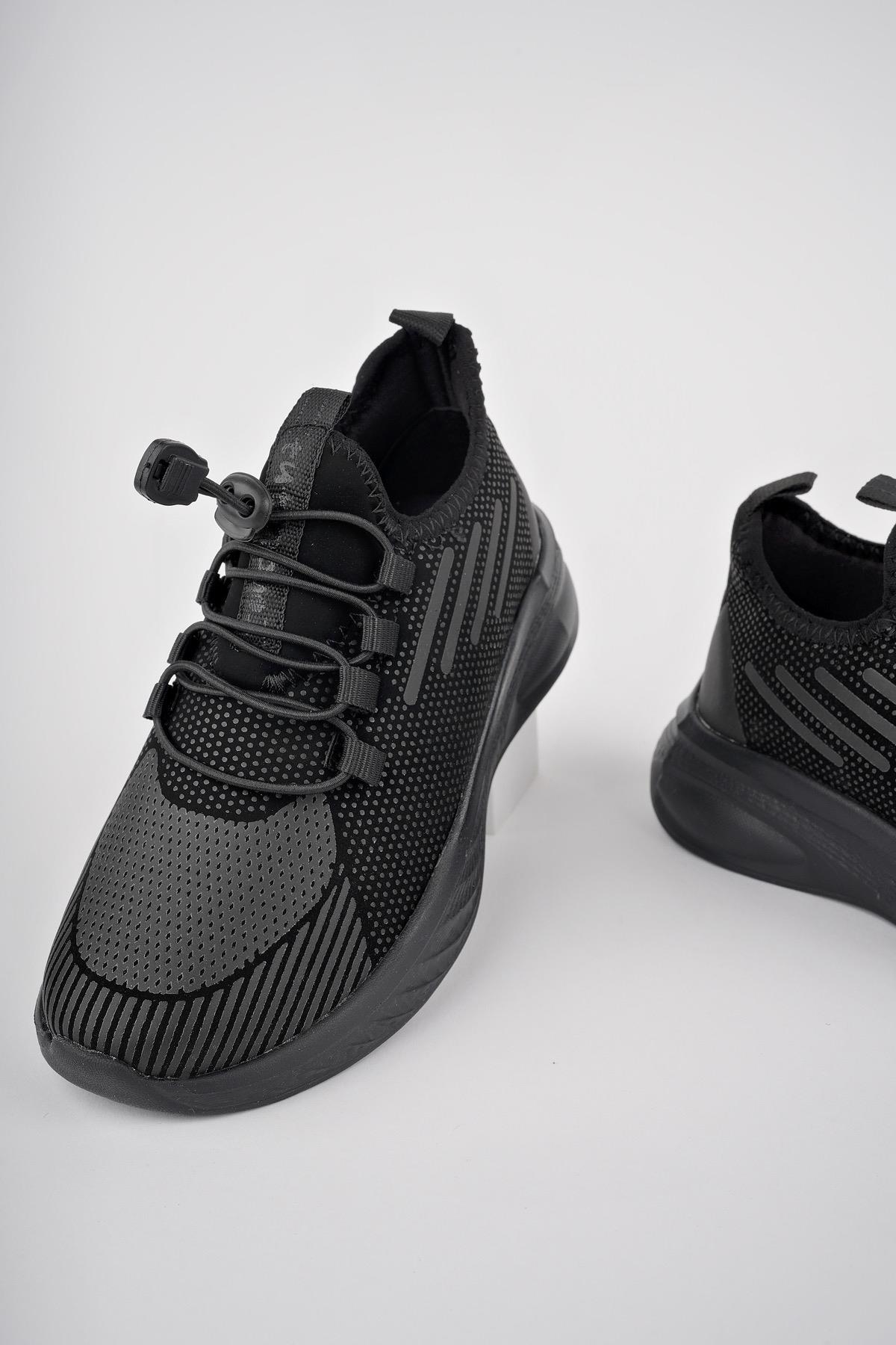 LUPİN Garantili Günlük Unisex Çocuk Bağcıklı Rahat Sneaker Spor Ayakkabı - Görsel 3