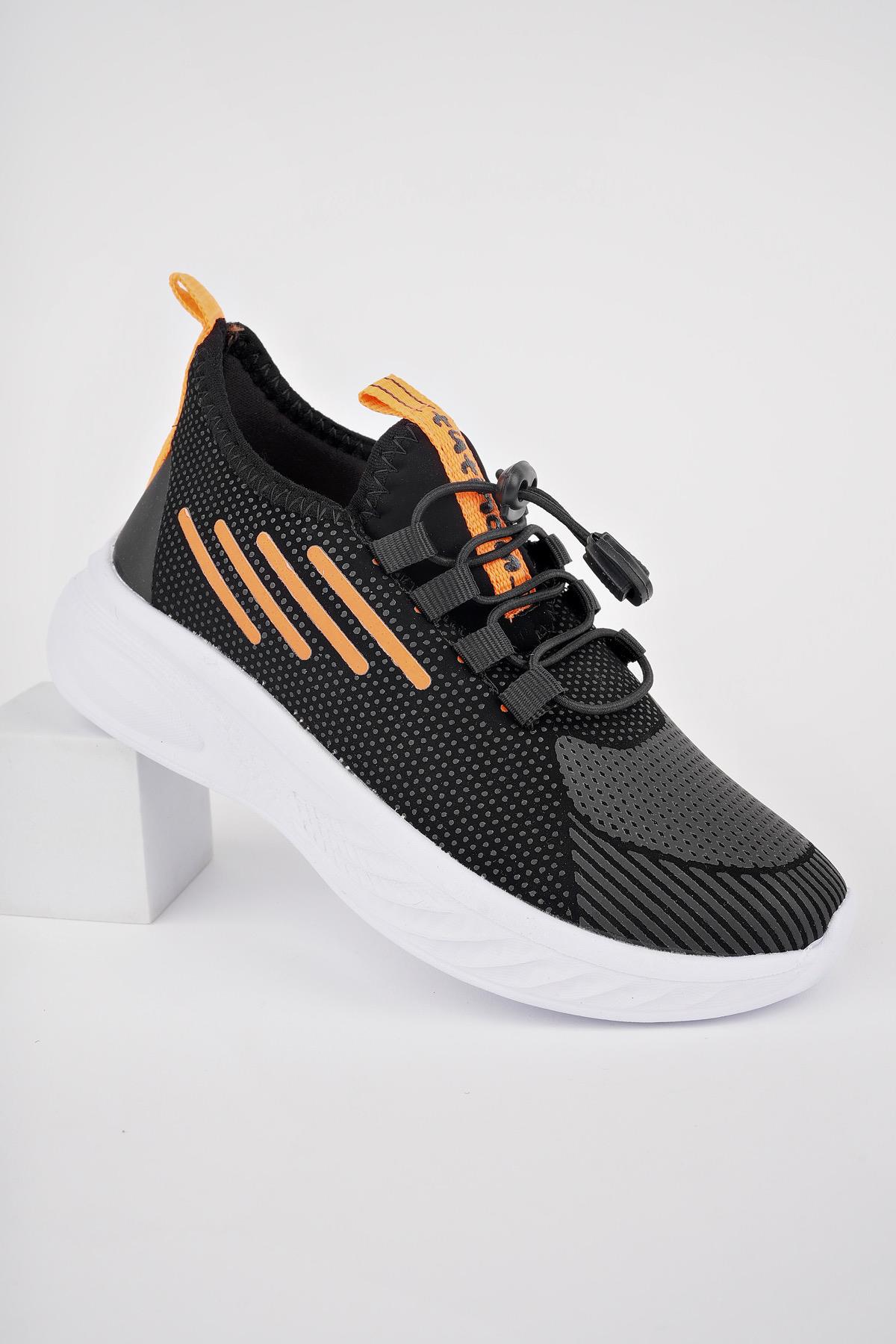 LUPİN Garantili Günlük Unisex Çocuk Bağcıklı Rahat Sneaker Spor Ayakkabı - Görsel 2