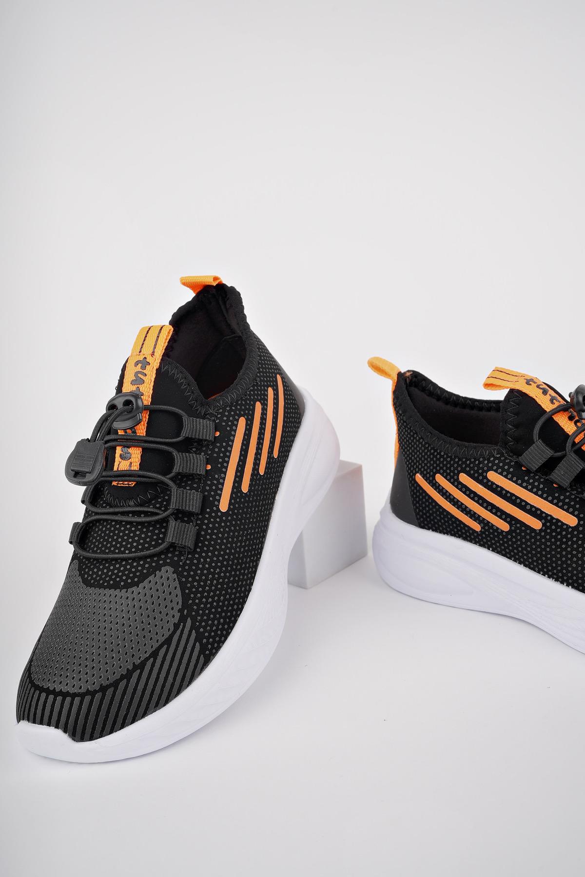 LUPİN Garantili Günlük Unisex Çocuk Bağcıklı Rahat Sneaker Spor Ayakkabı - Görsel 5