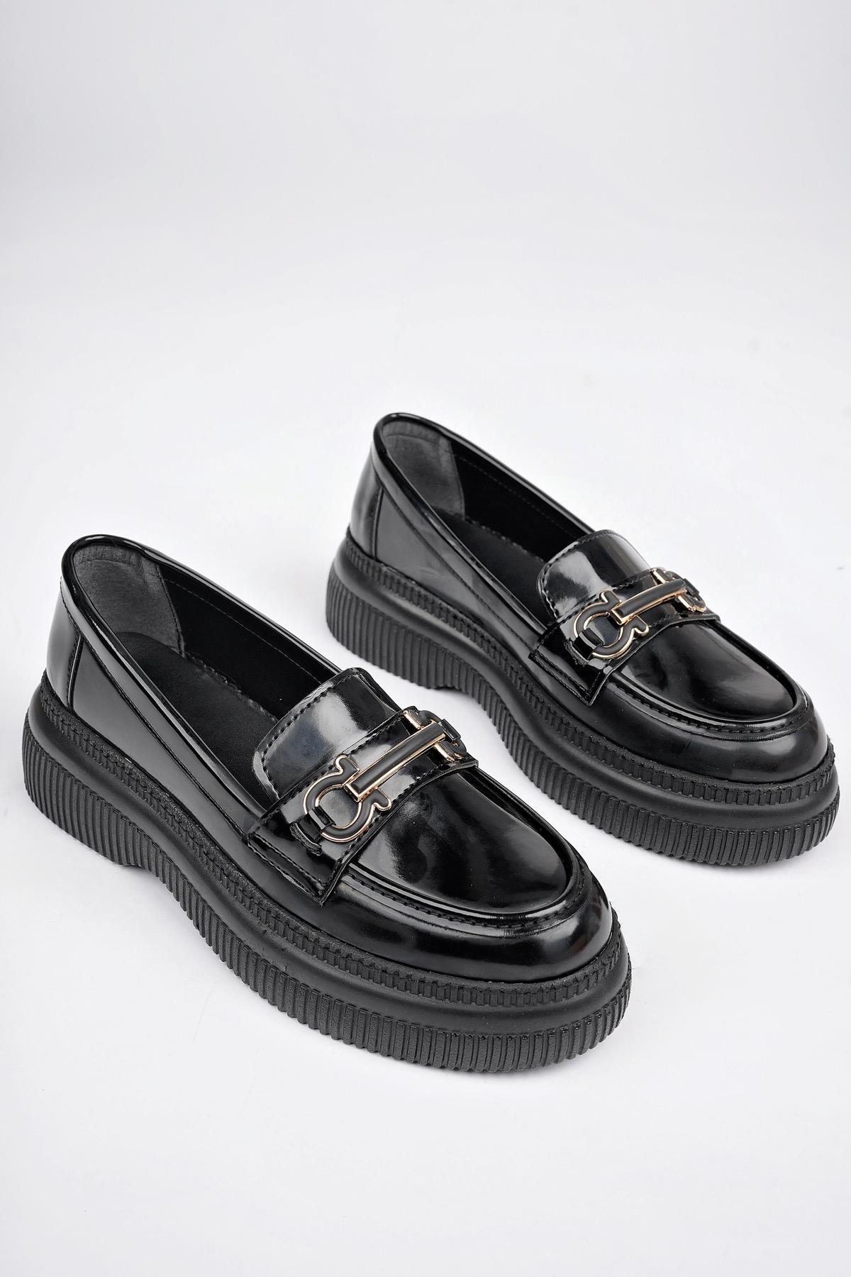 PEGULA Garantili Kadın Loafer Kalın Taban Günlük Casual Rahat Ayakkabı - Görsel 4