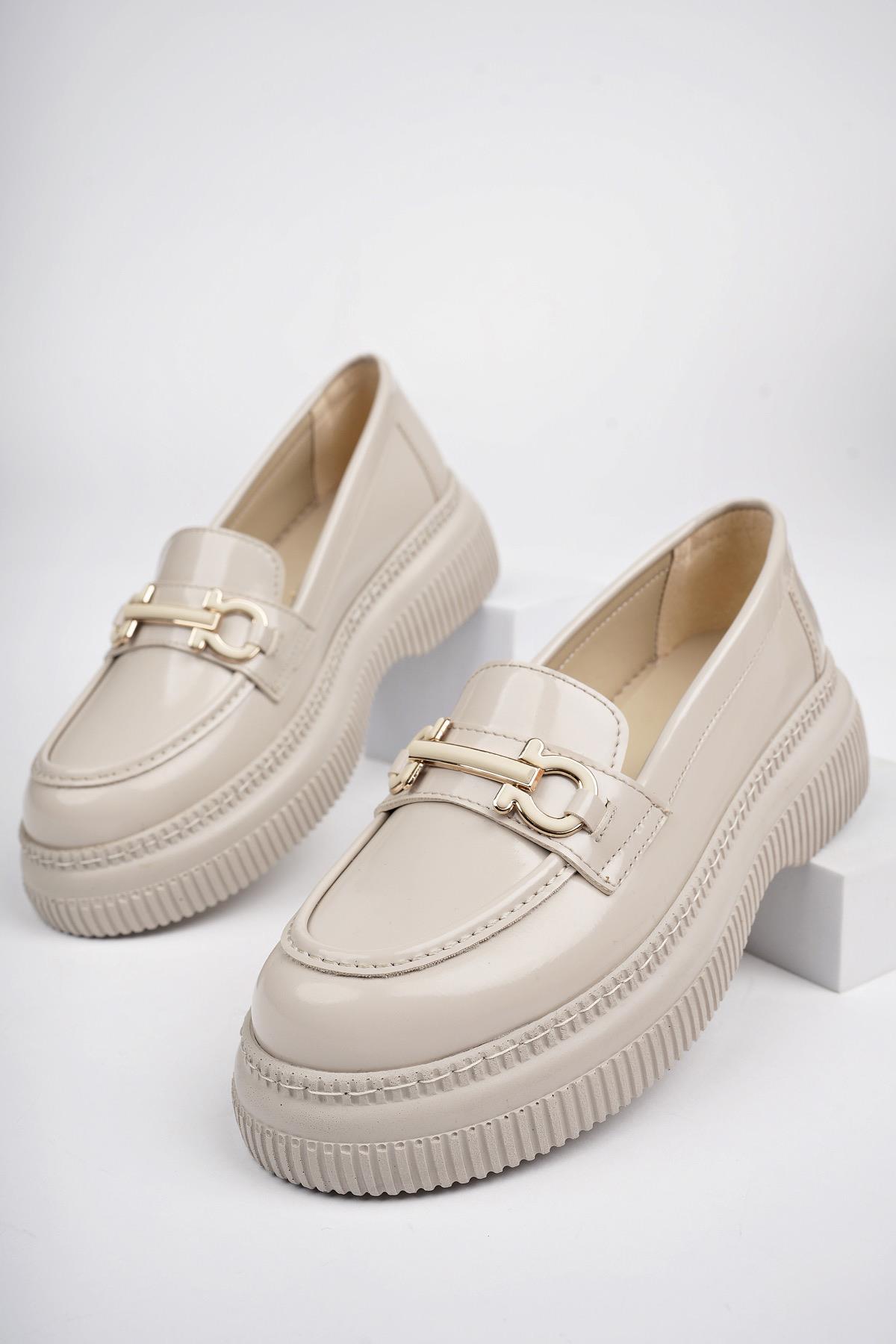 PEGULA Garantili Kadın Loafer Kalın Taban Günlük Casual Rahat Ayakkabı - Görsel 3