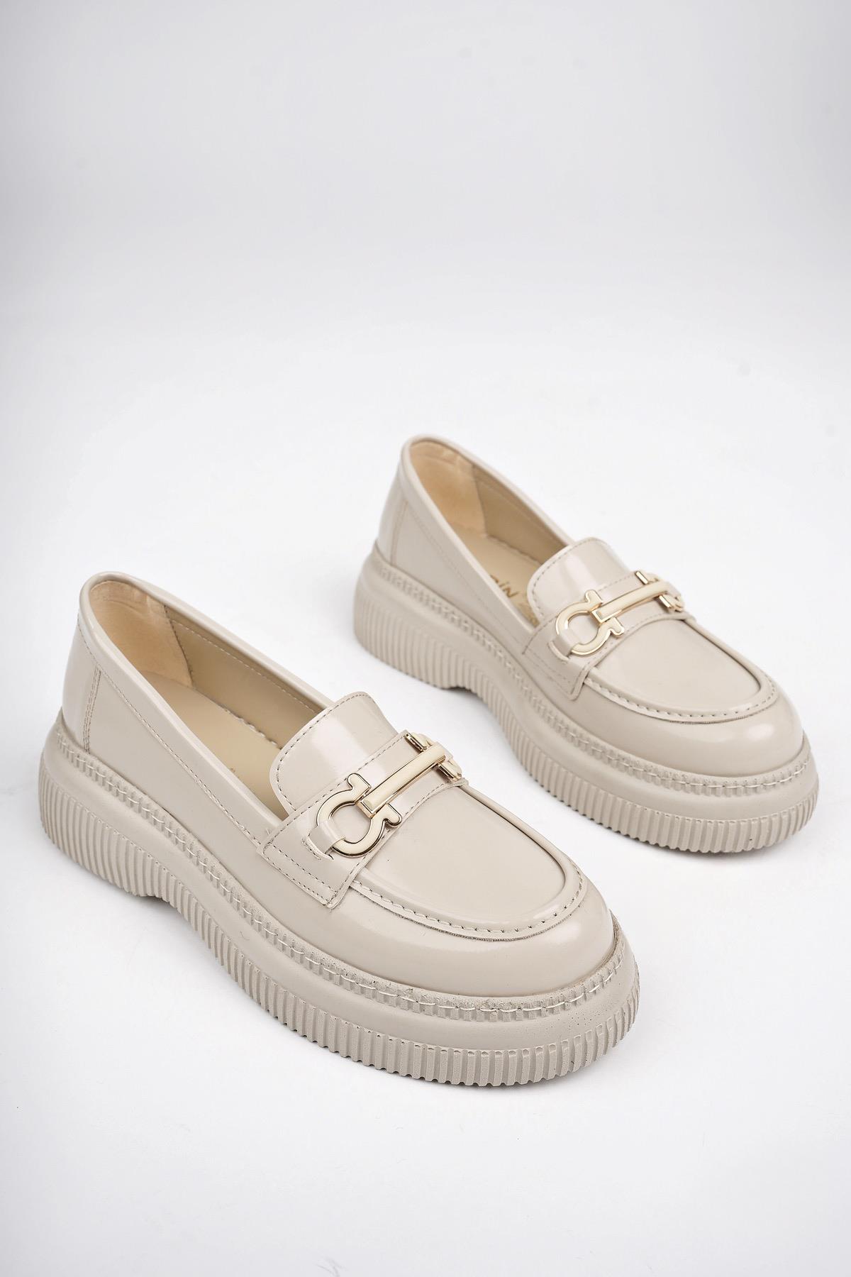 PEGULA Garantili Kadın Loafer Kalın Taban Günlük Casual Rahat Ayakkabı - Görsel 4