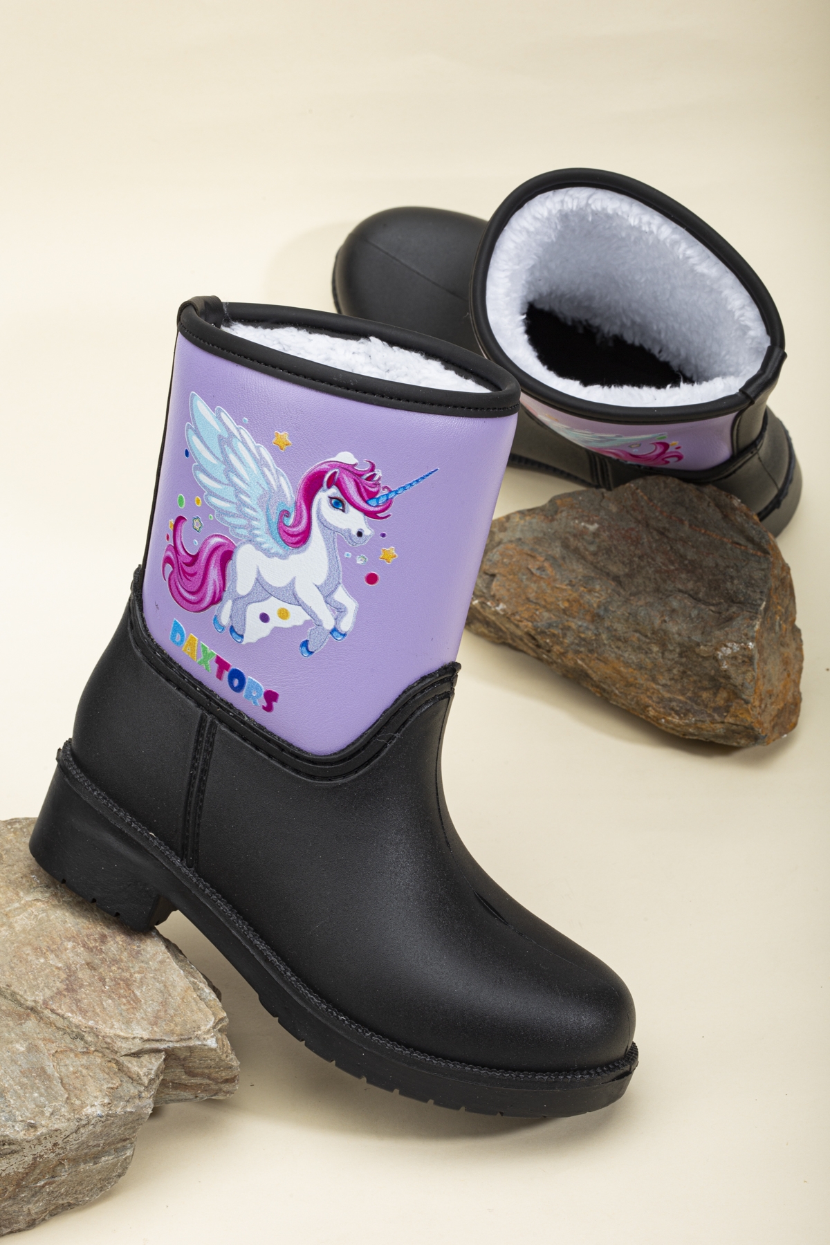 Garantili Prenses Su Ve Soğuk Geçirmez Kız Çocuk Kar Botu Ve Çizme - Görsel 2