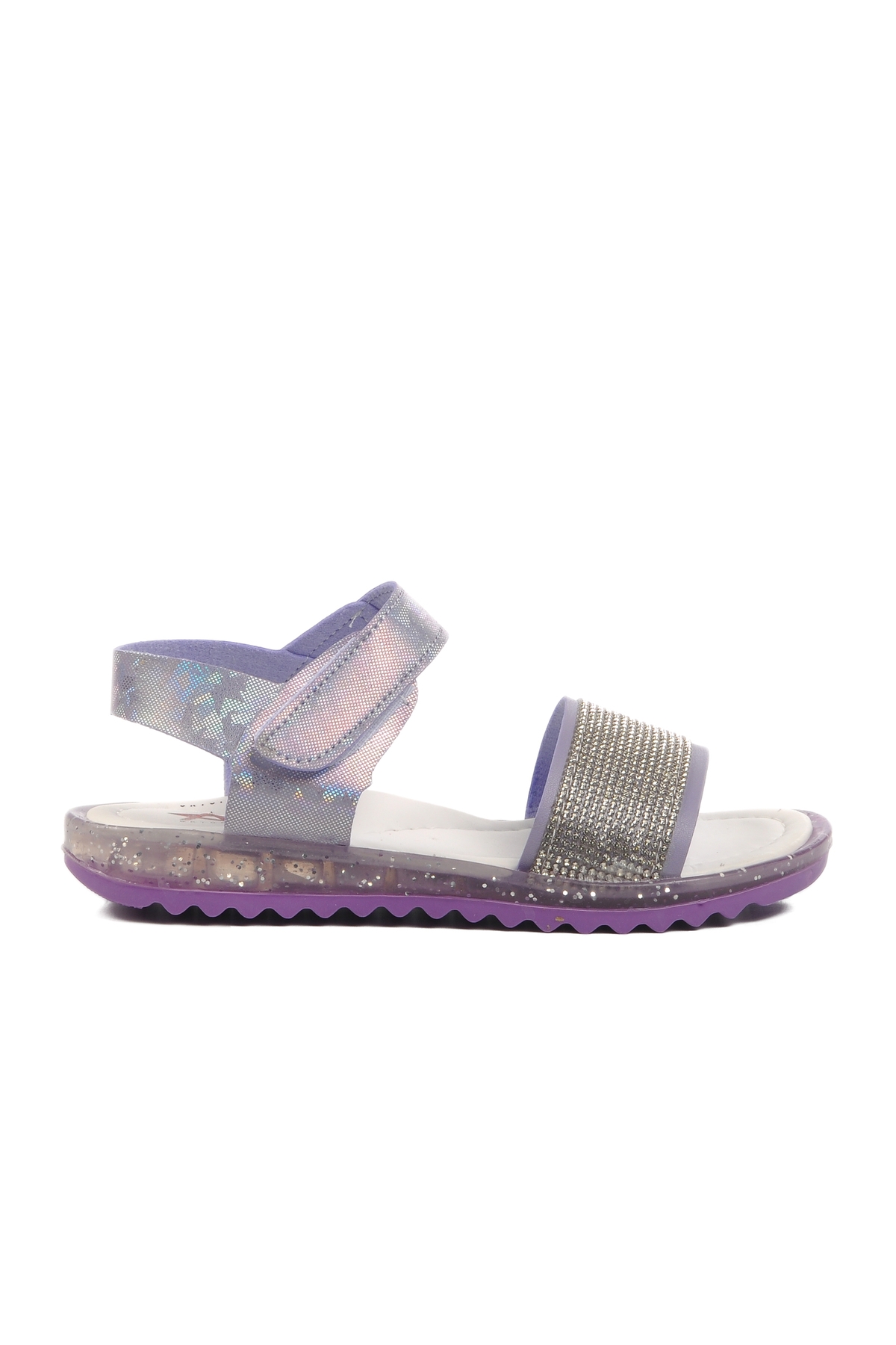Lila Simli Ortopedik Kız Çocuk Sandalet 24-408 P - Görsel 2