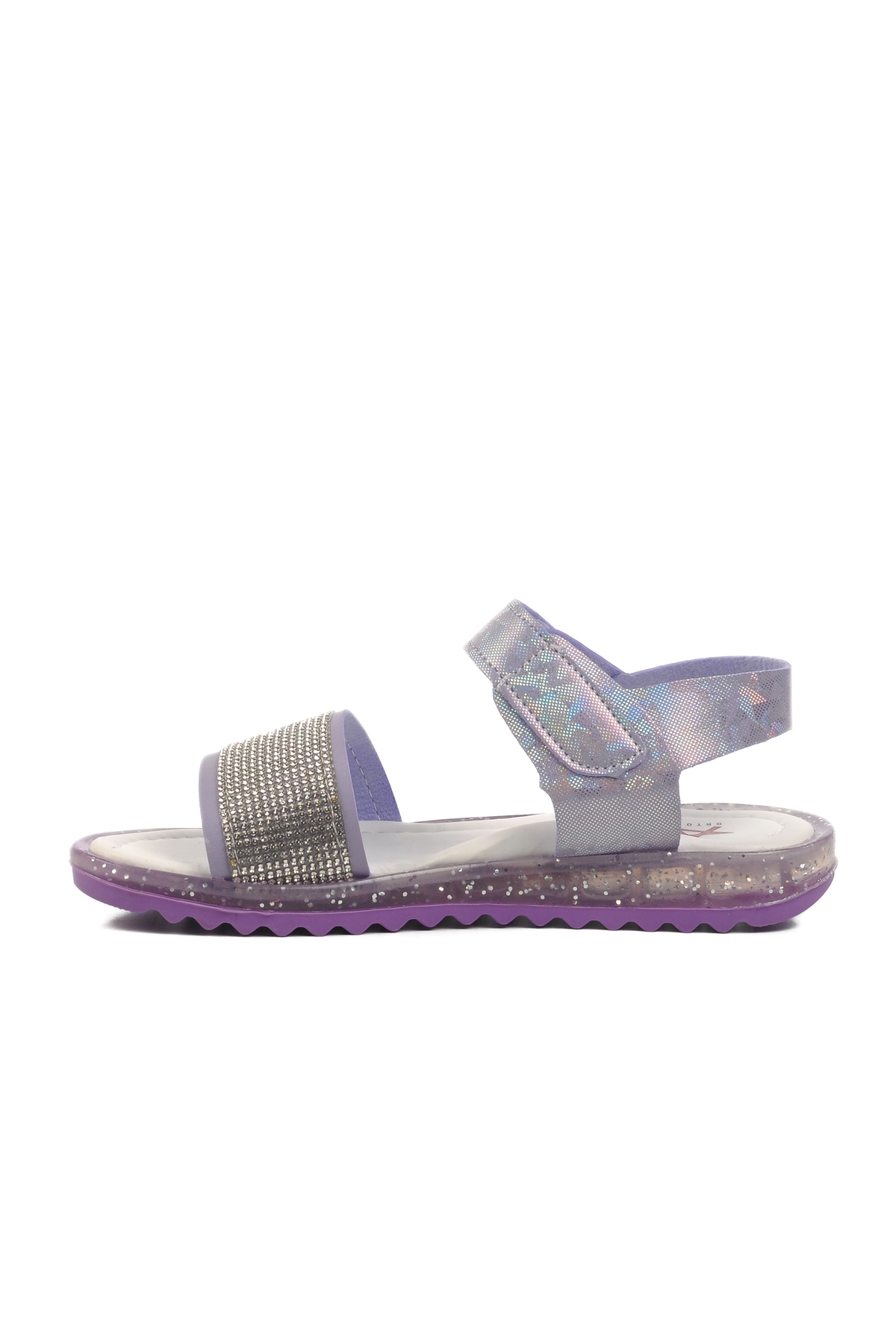 Lila Simli Ortopedik Kız Çocuk Sandalet 24-408 P - Görsel 3