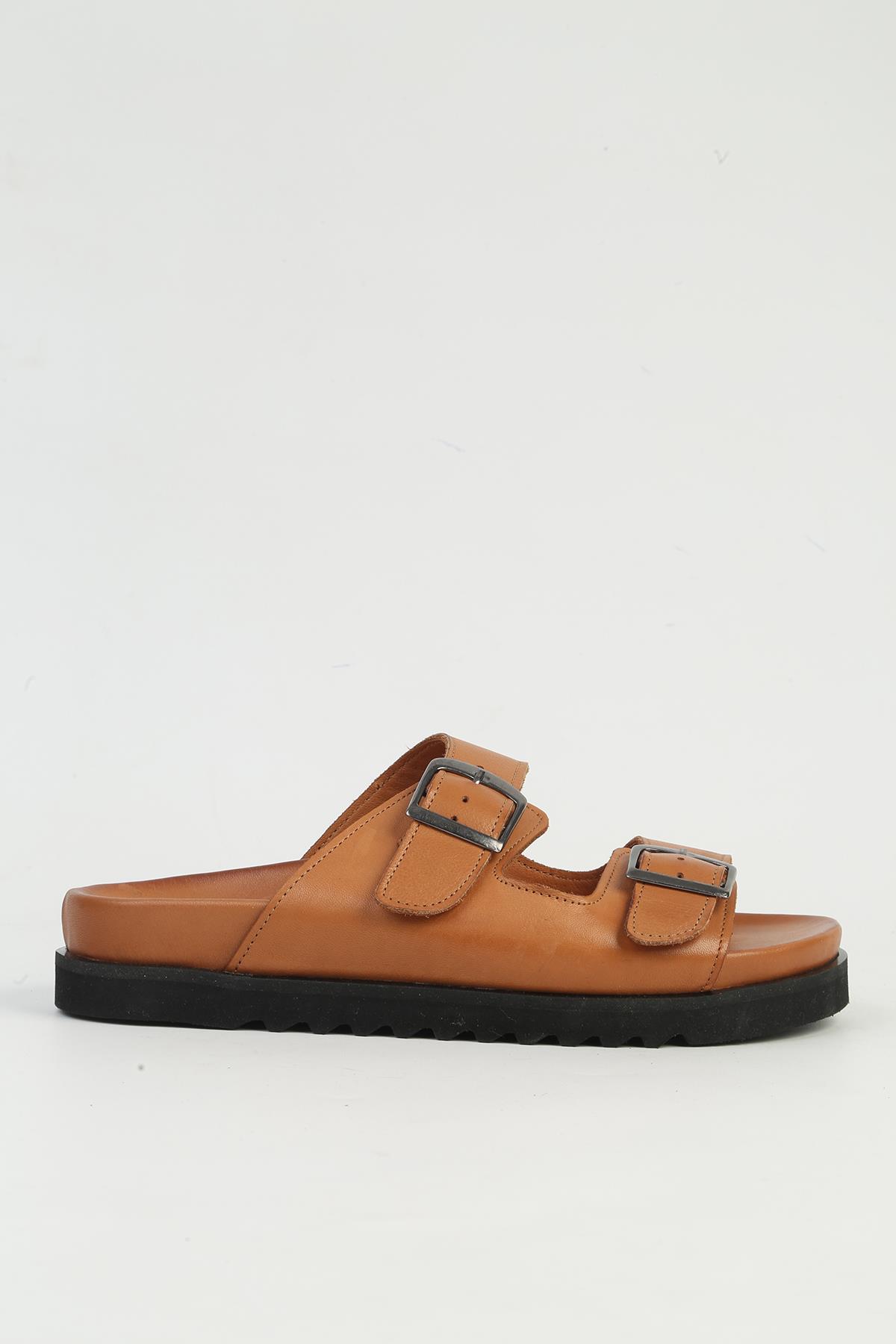 Taba Kadın Deri Terlik PCK-5041 - Görsel 2