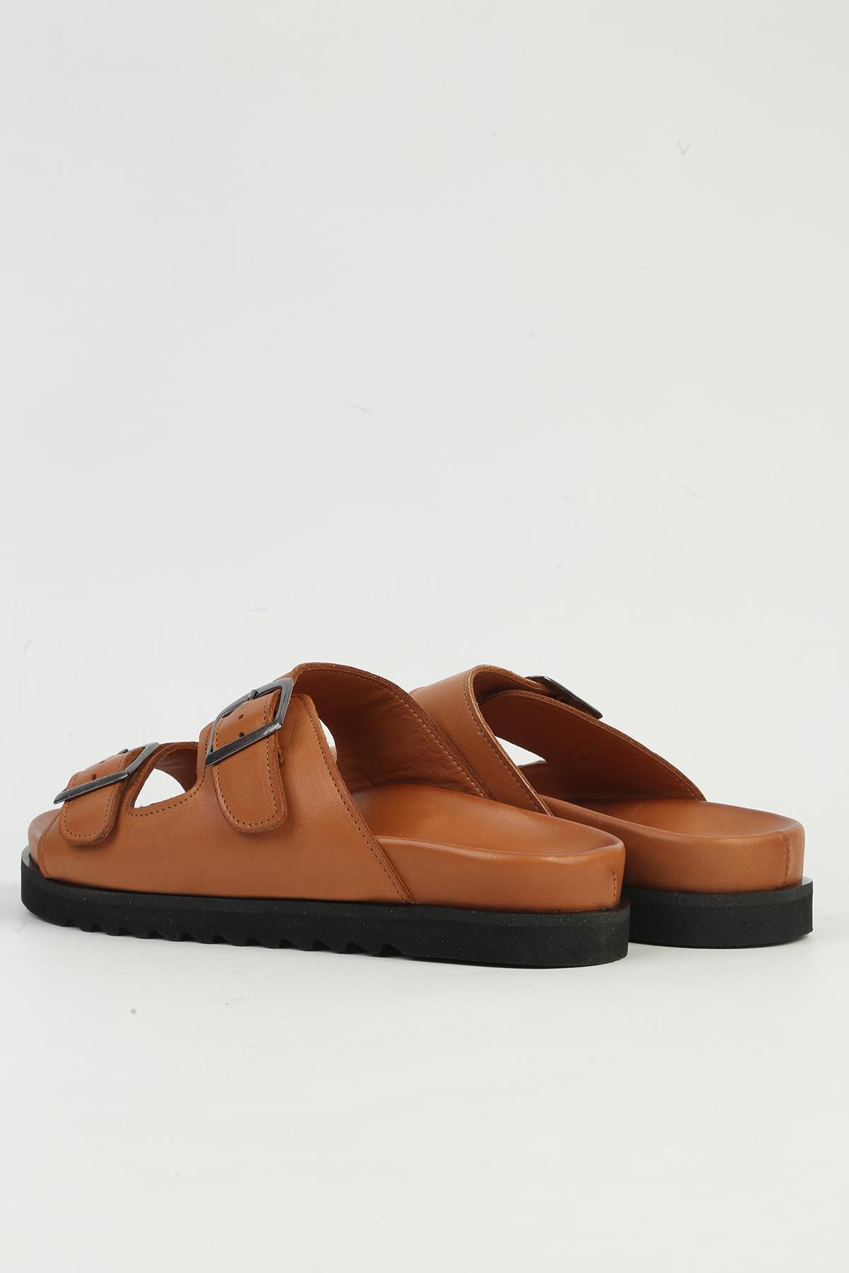 Taba Kadın Deri Terlik PCK-5041 - Görsel 4