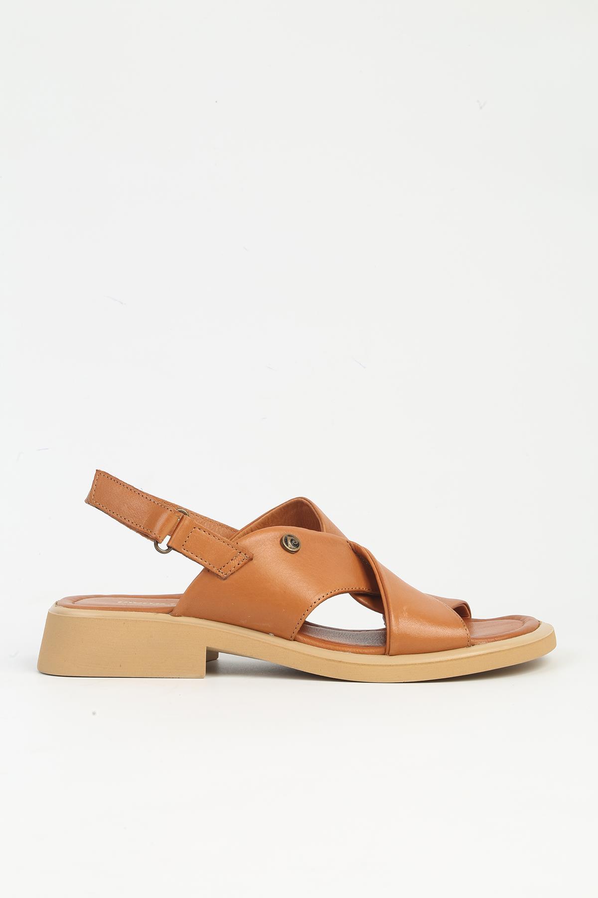 Taba Kadın Deri Sandalet PCK-5017 - Görsel 2