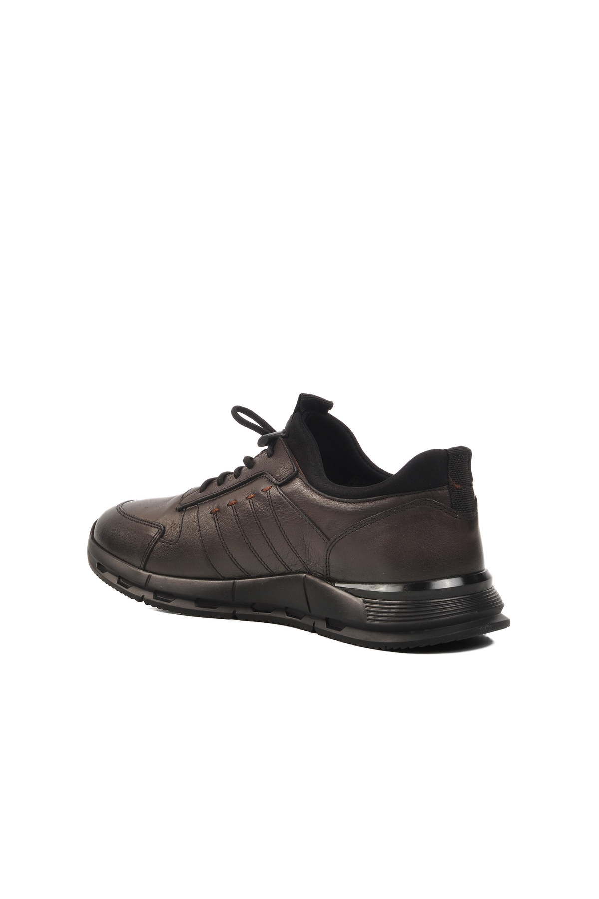 Kahve Hakiki Deri Erkek Casual Ayakkabı - Görsel 5