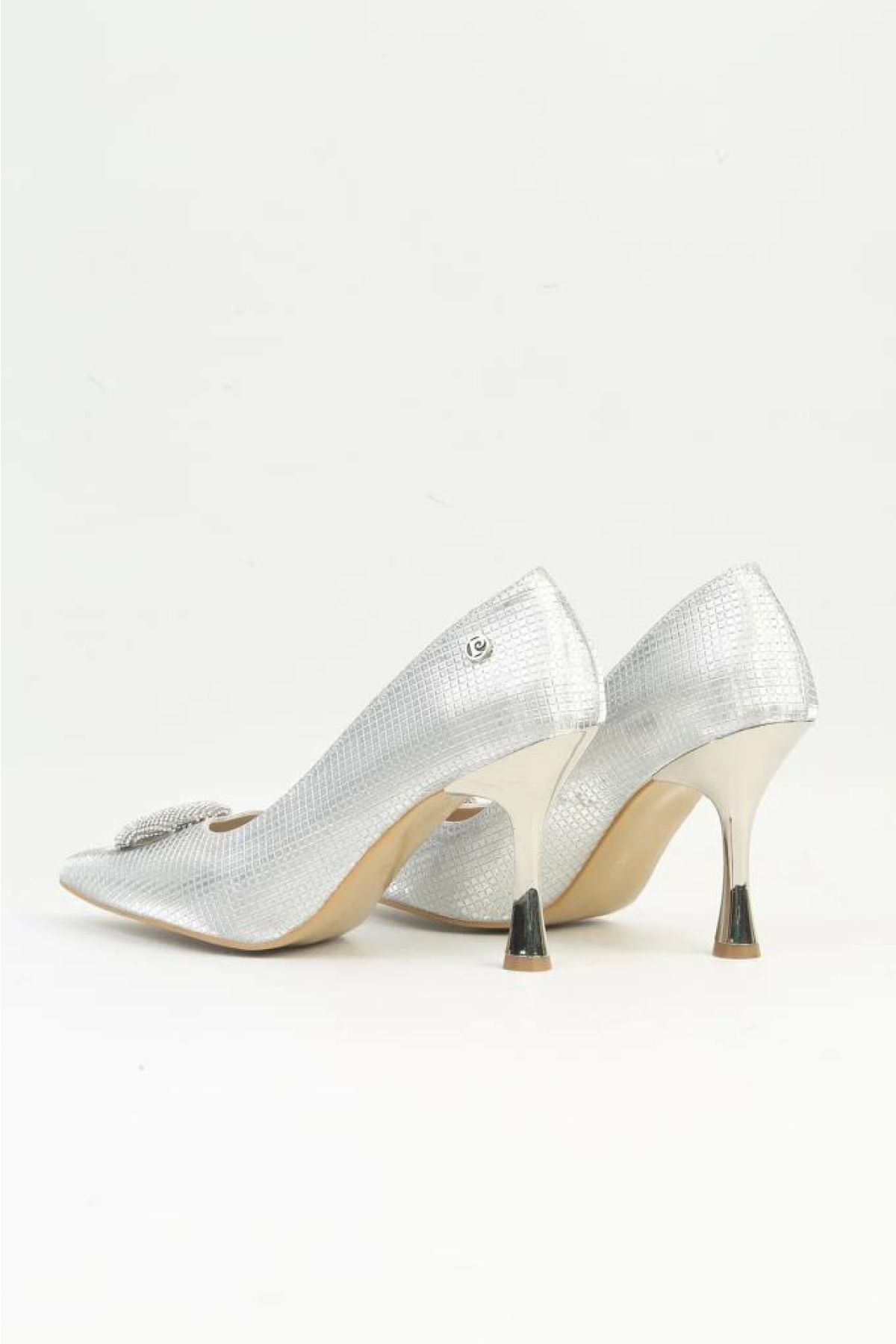 54031 Kadın Abiye Taşlı Stiletto Ayakkabı - Görsel 4