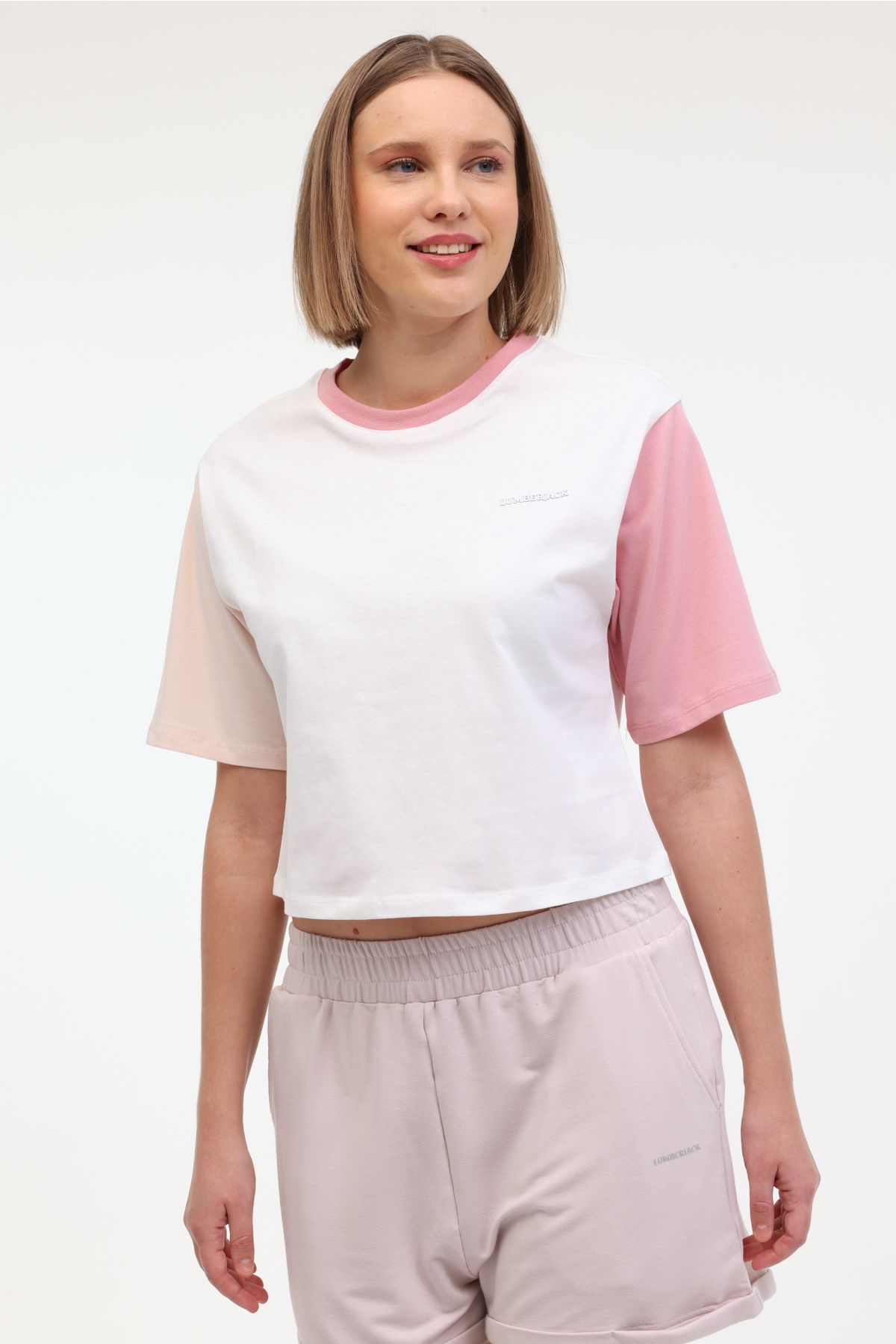 WL ANNABEL 11CK1235 4FX Pembe Kadın Kısa Kol T-Shirt