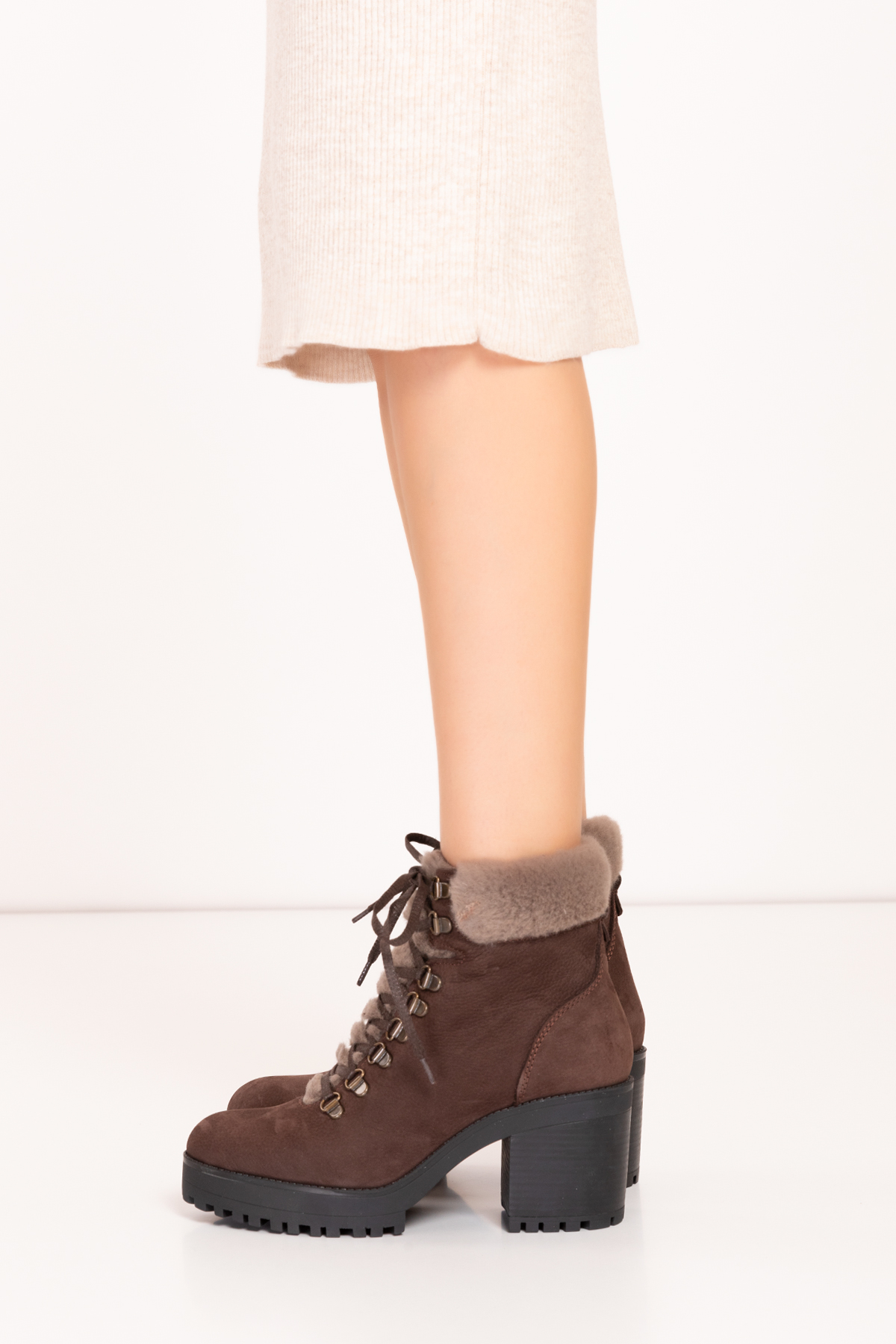 Gondol Kadın Hakiki Deri Kürklü Topuklu Bot west.2159 - Görsel 4