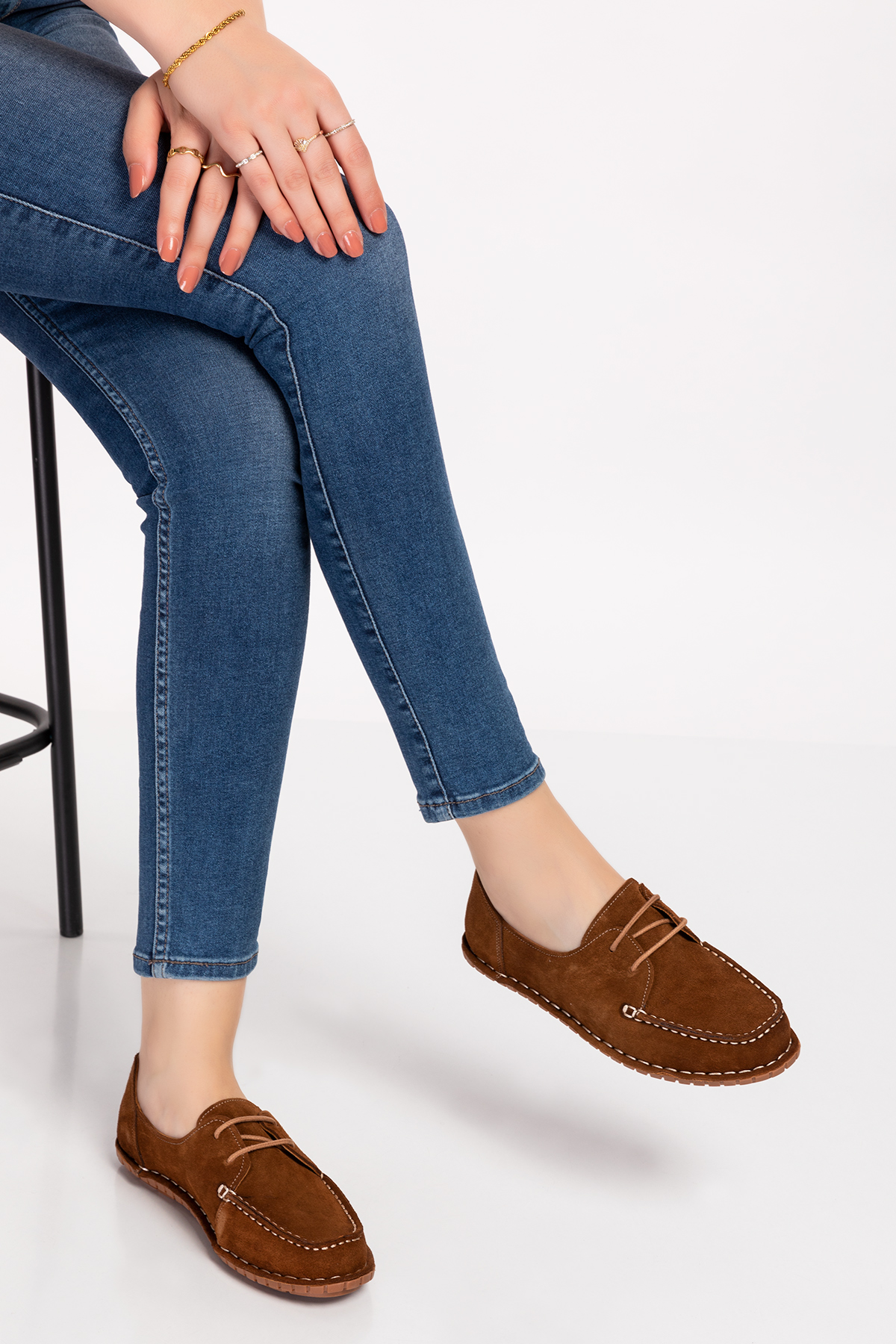 Gondol Hakiki Deri Esnek Hafif Loafer Ayakkabı esl.602 - Görsel 6