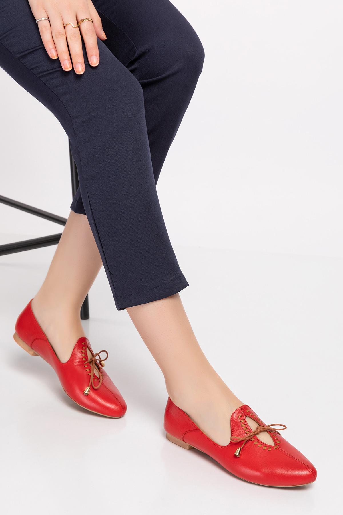 Gondol Hakiki Deri Günlük Babet esl.300 - Görsel 7