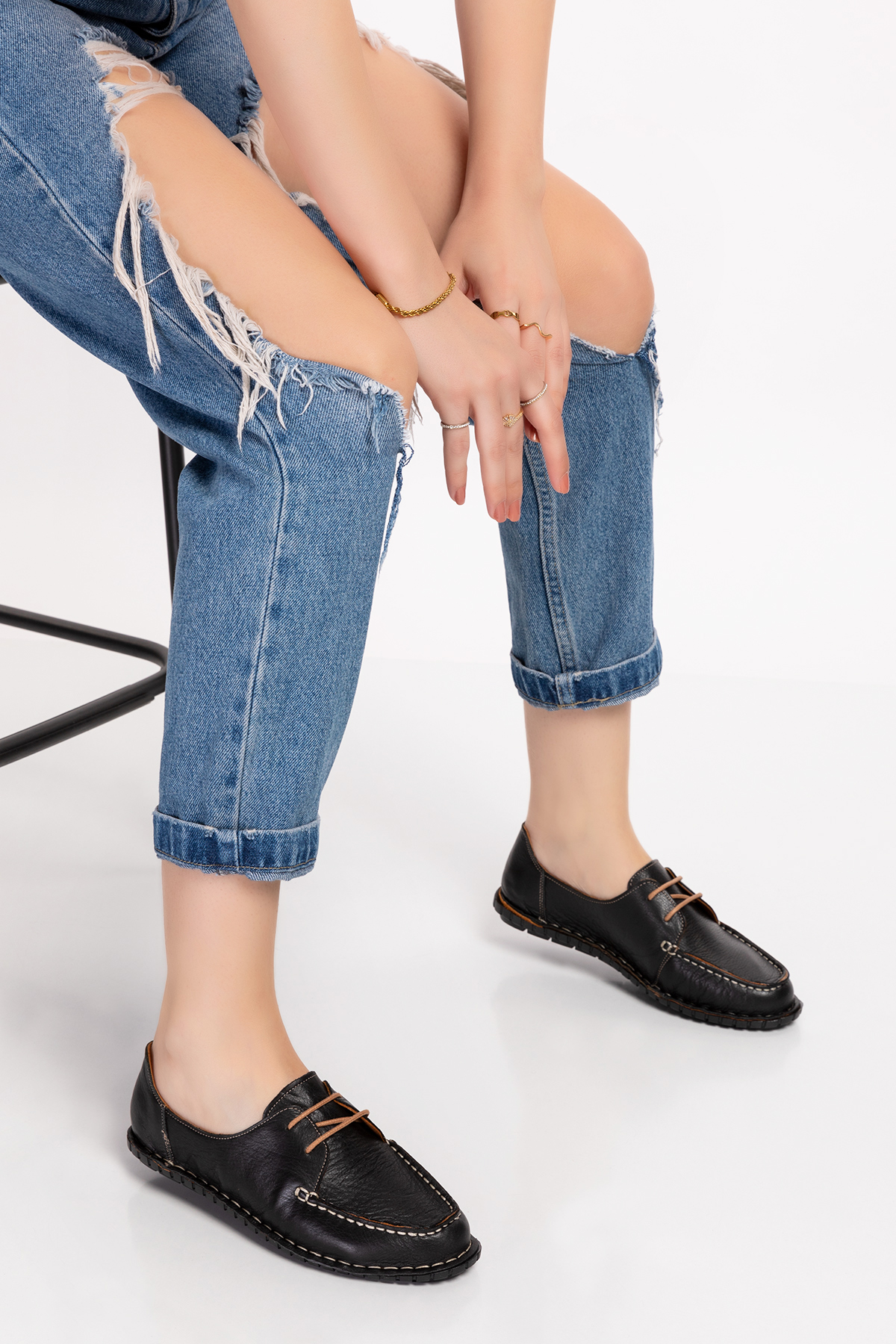 Gondol Hakiki Deri Esnek Hafif Loafer Ayakkabı esl.602 - Görsel 2