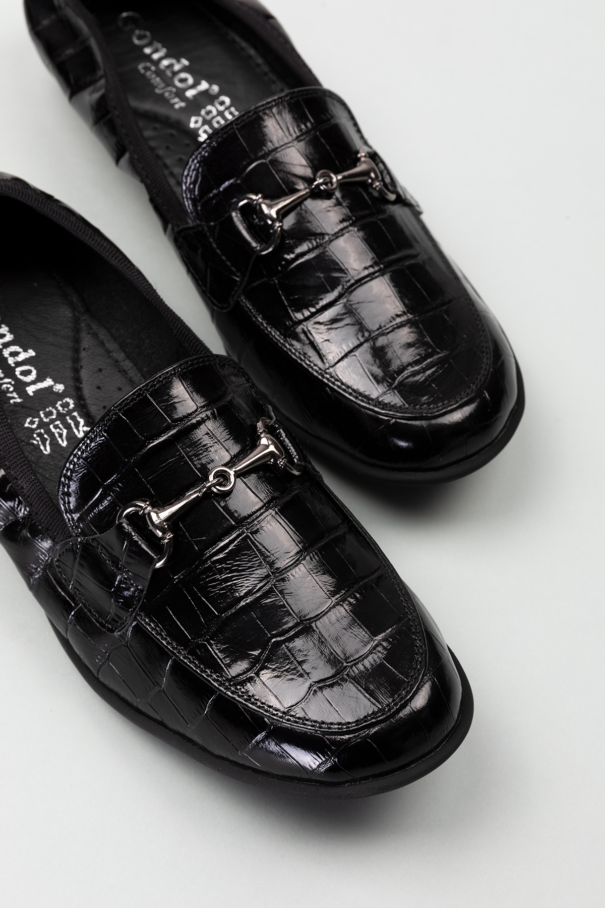 Gondol Kadın Hakiki Deri Anatomik Taban Lastikli Babet ell.7085 - Görsel 6