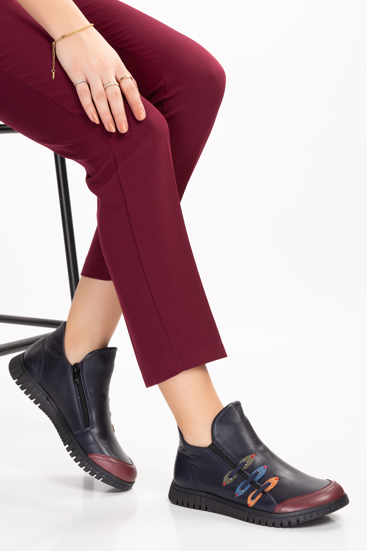 Gondol Hakiki Deri Rahat Kolay Giyim Günlük Bot ell.7129 - Görsel 2