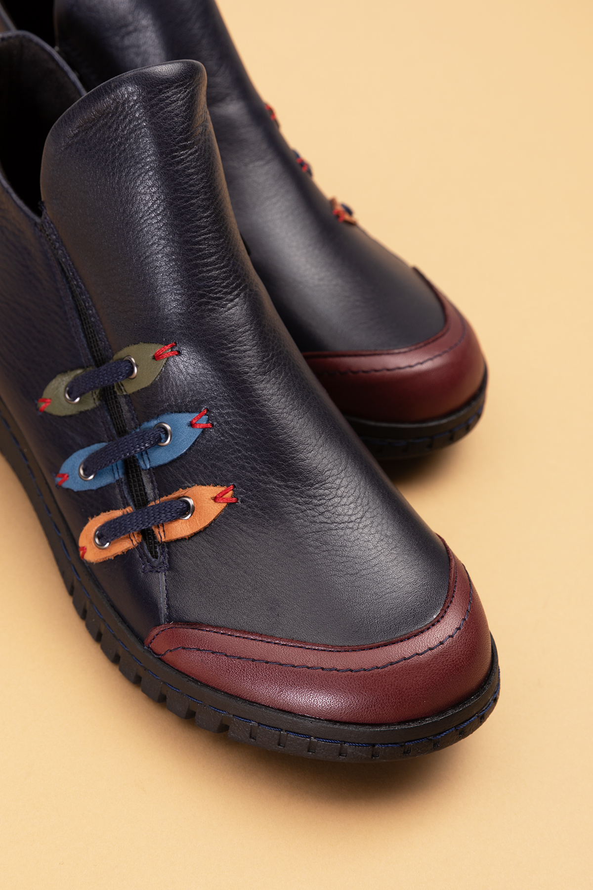 Gondol Hakiki Deri Rahat Kolay Giyim Günlük Bot ell.7129 - Görsel 3