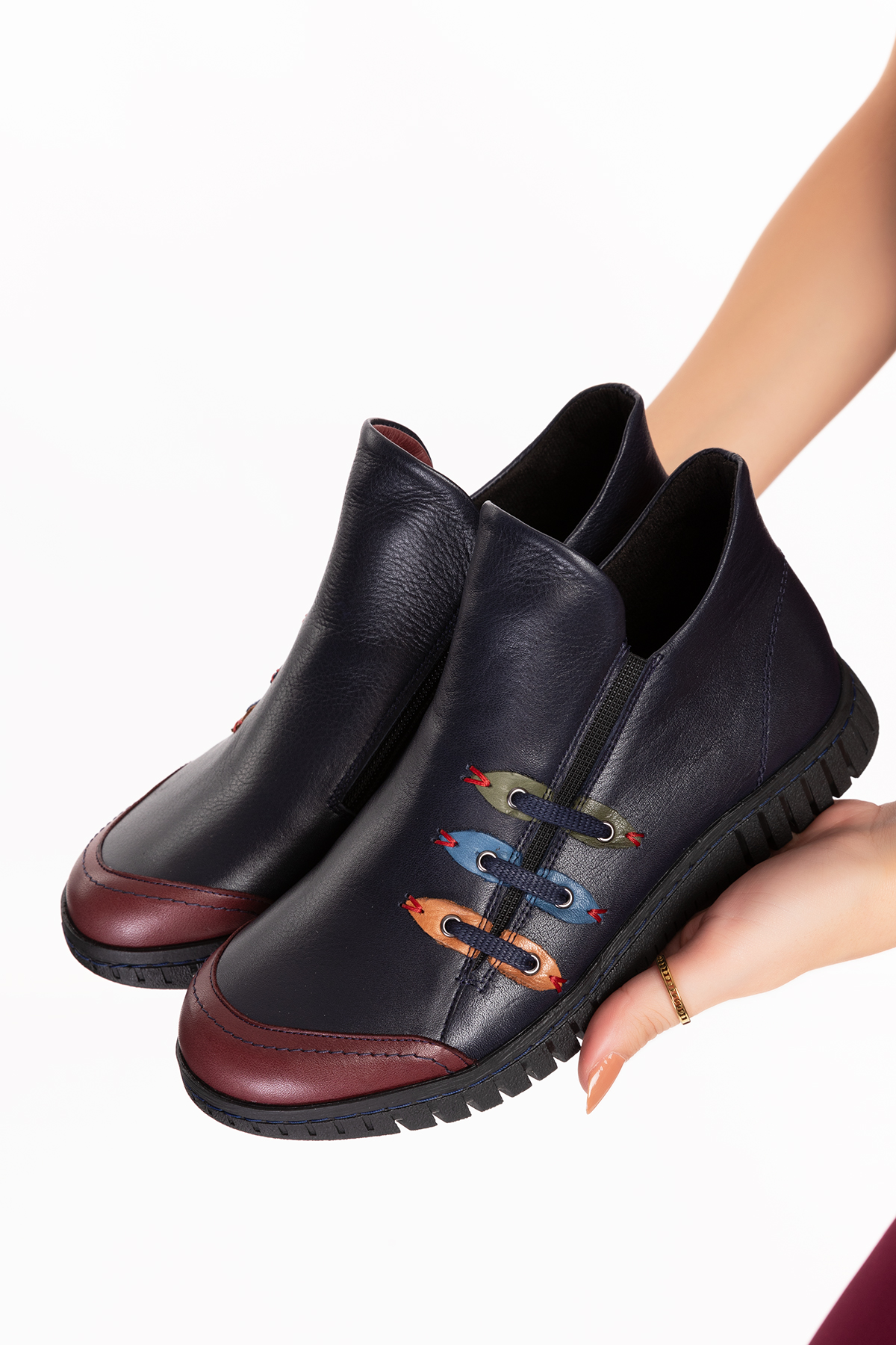 Gondol Hakiki Deri Rahat Kolay Giyim Günlük Bot ell.7129 - Görsel 7